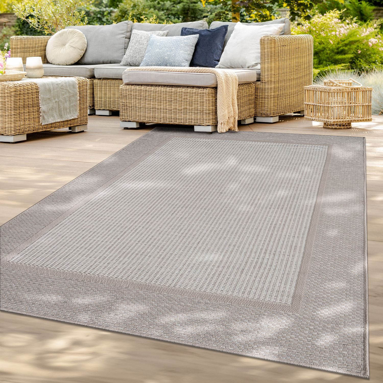 TT Home Teppich, rechteckig, Höhe: 4 mm, Balkon Garten Esszimmer Skandinavi günstig online kaufen