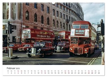 CALVENDO Wandkalender London - Vintage Views (Premium, hochwertiger DIN A2 Wandkalender 2023, Kunstdruck in Hochglanz)