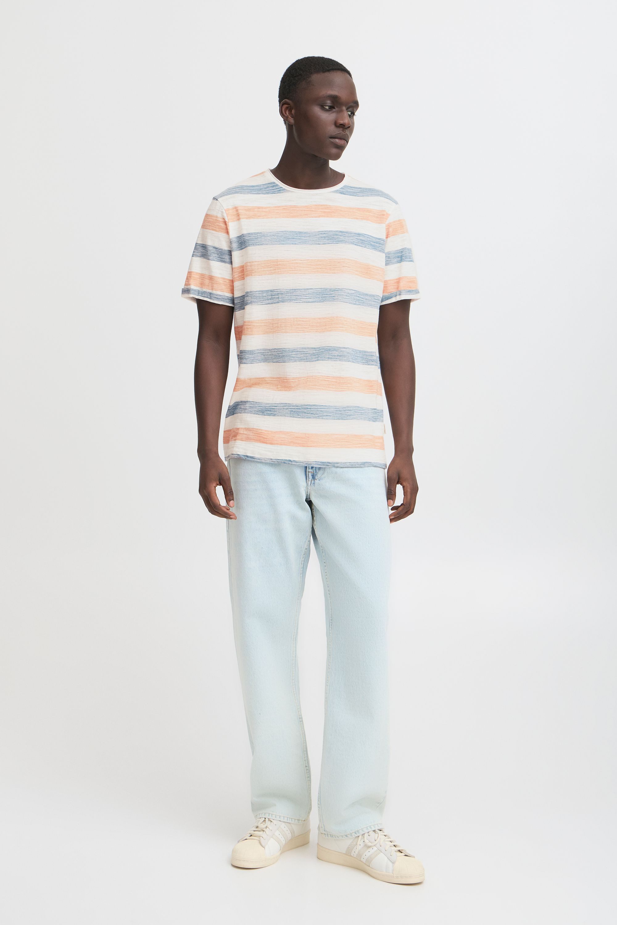 Blend Rundhalsshirt BHJelani (1-tlg) Lässiges T-Shirt mit Streifen