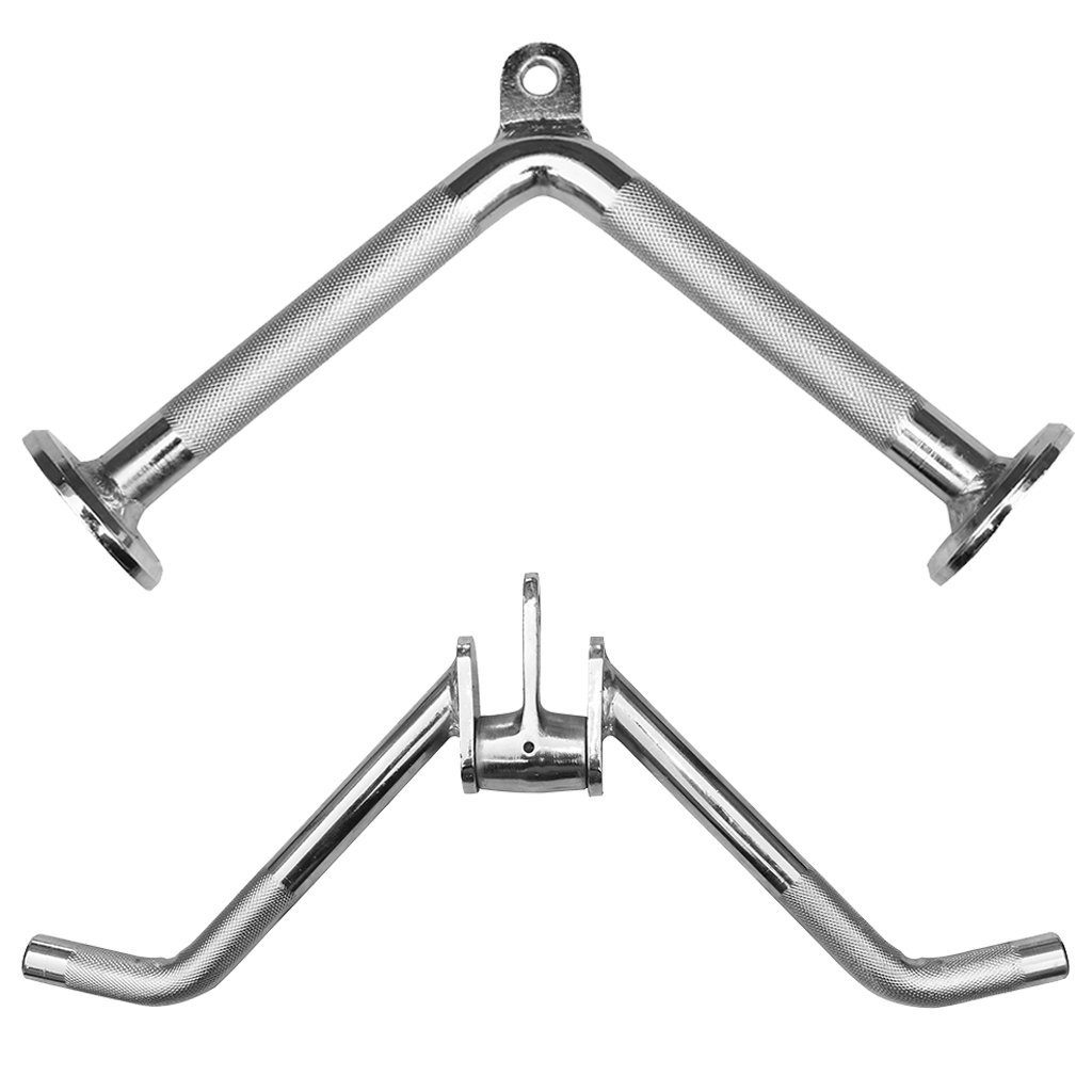 Sporttrend 24 Trainingshilfe Seilzug Set - V Griff + Trizeps Curl Griff