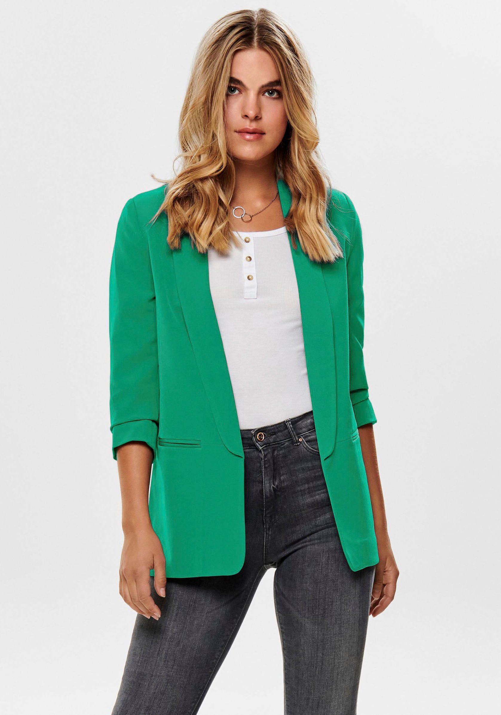 ONLY Kurzblazer ONLELLY TLR 3/4 NOOS Green BLAZER LIFE mit 3/4 Ärmel Simply