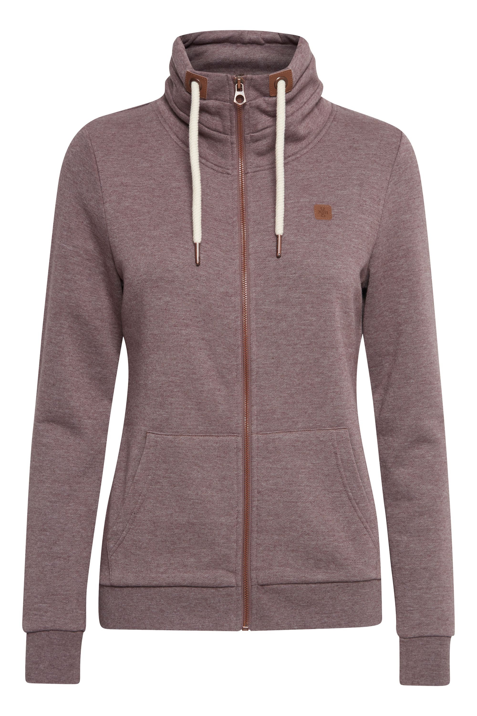 OXMO Sweatjacke OX Vicky Moderne Sweatshirtjacke mit Stehkragen und Kordel günstig online kaufen