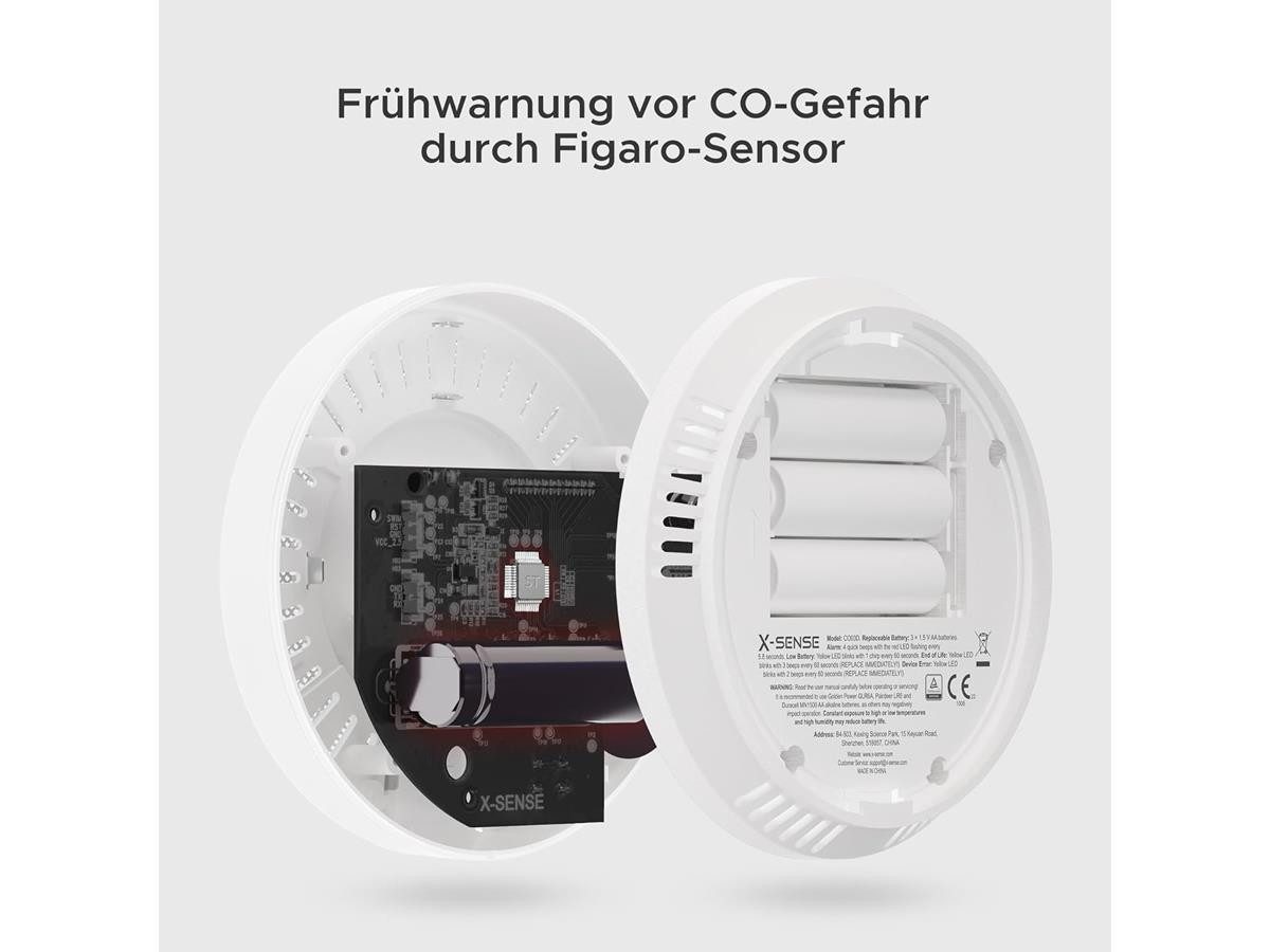 X-SENSE CO03D CO-Melder (LCD-Display)
