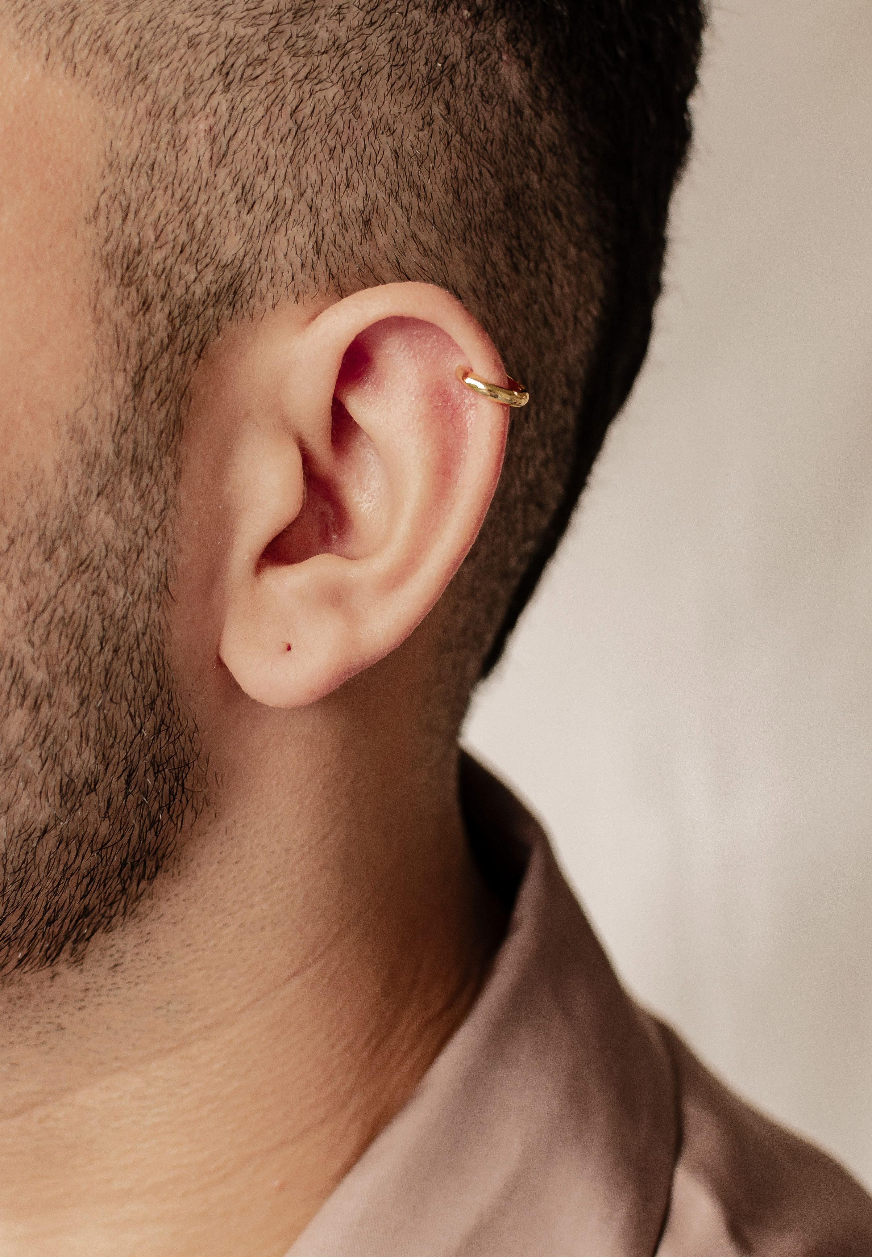 Hey Happiness Paar Creolen Herren Silber 925, 18K vergoldet, Basic kleine O günstig online kaufen