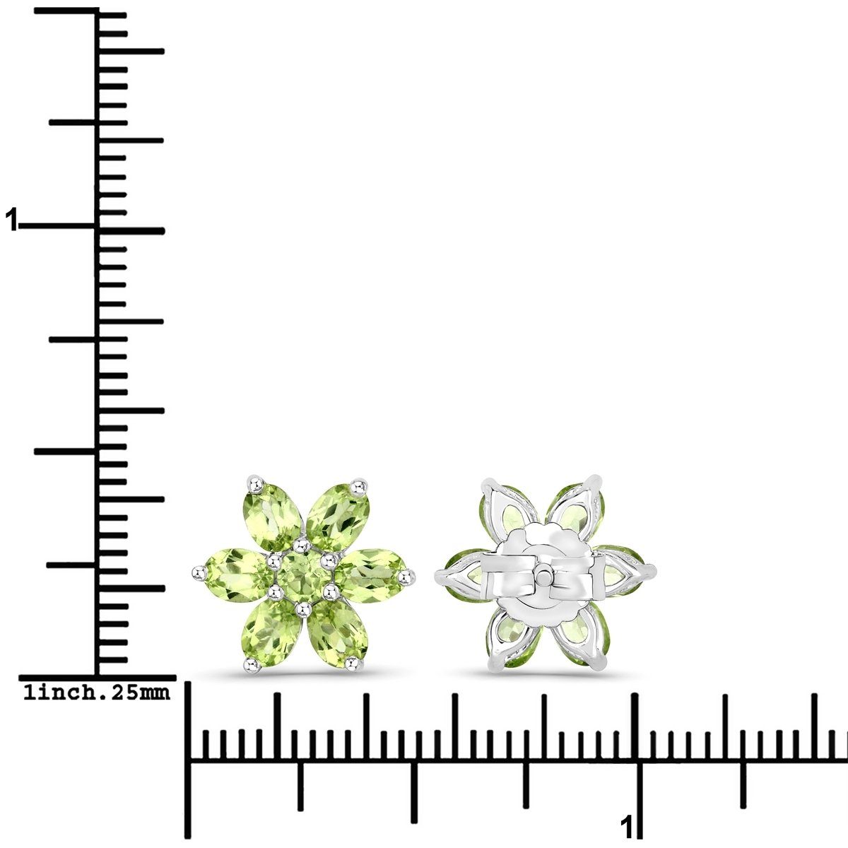 Rafaela Donata silber, aus Ohrstecker Blume Sterling Paar Silber