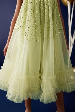 Next Partykleid Trapezkleid für besondere Anlässe mit Netzstoff (1-tlg)