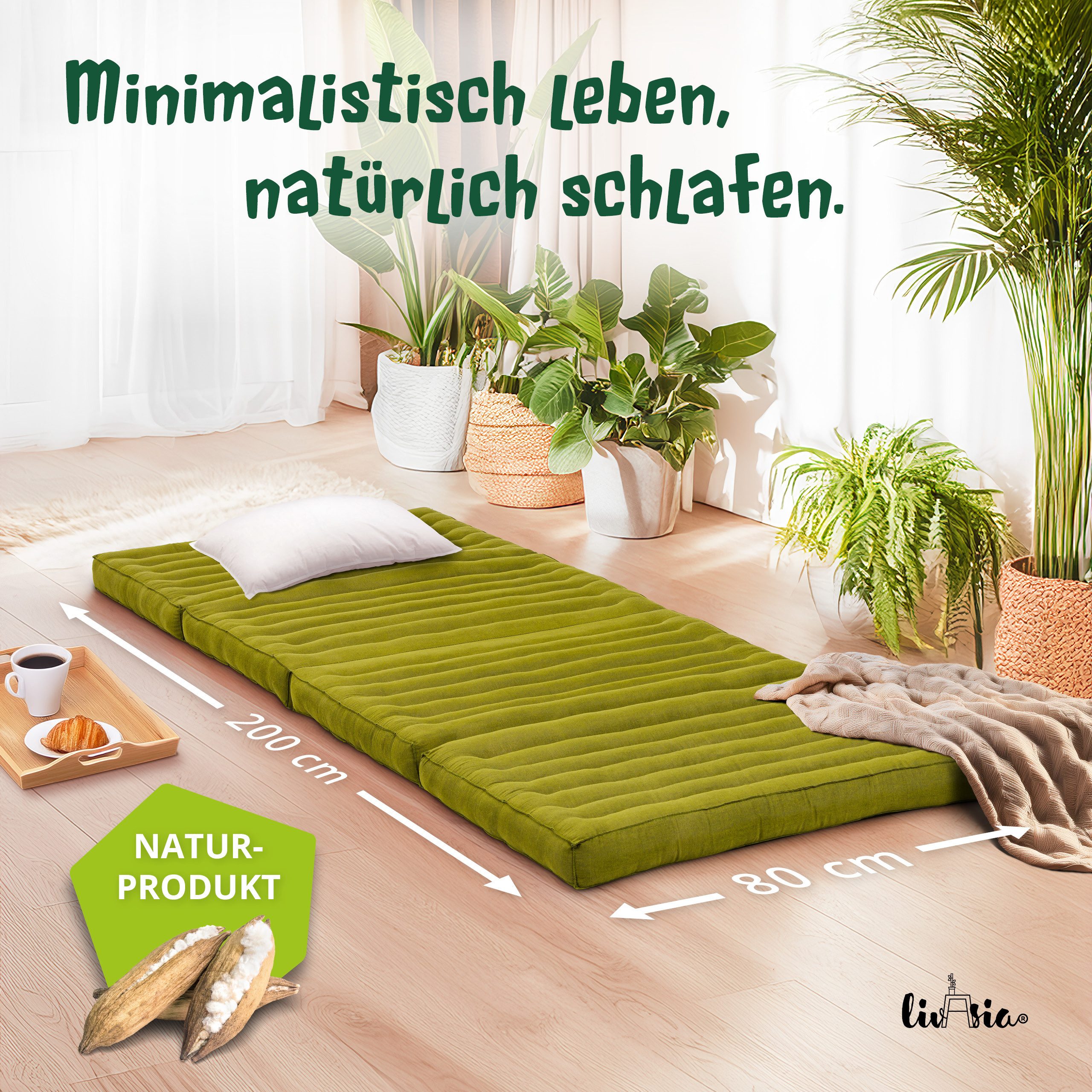 Klappmatratze Klappmatratze 80 cm (Basic) vegan und günstig online kaufen