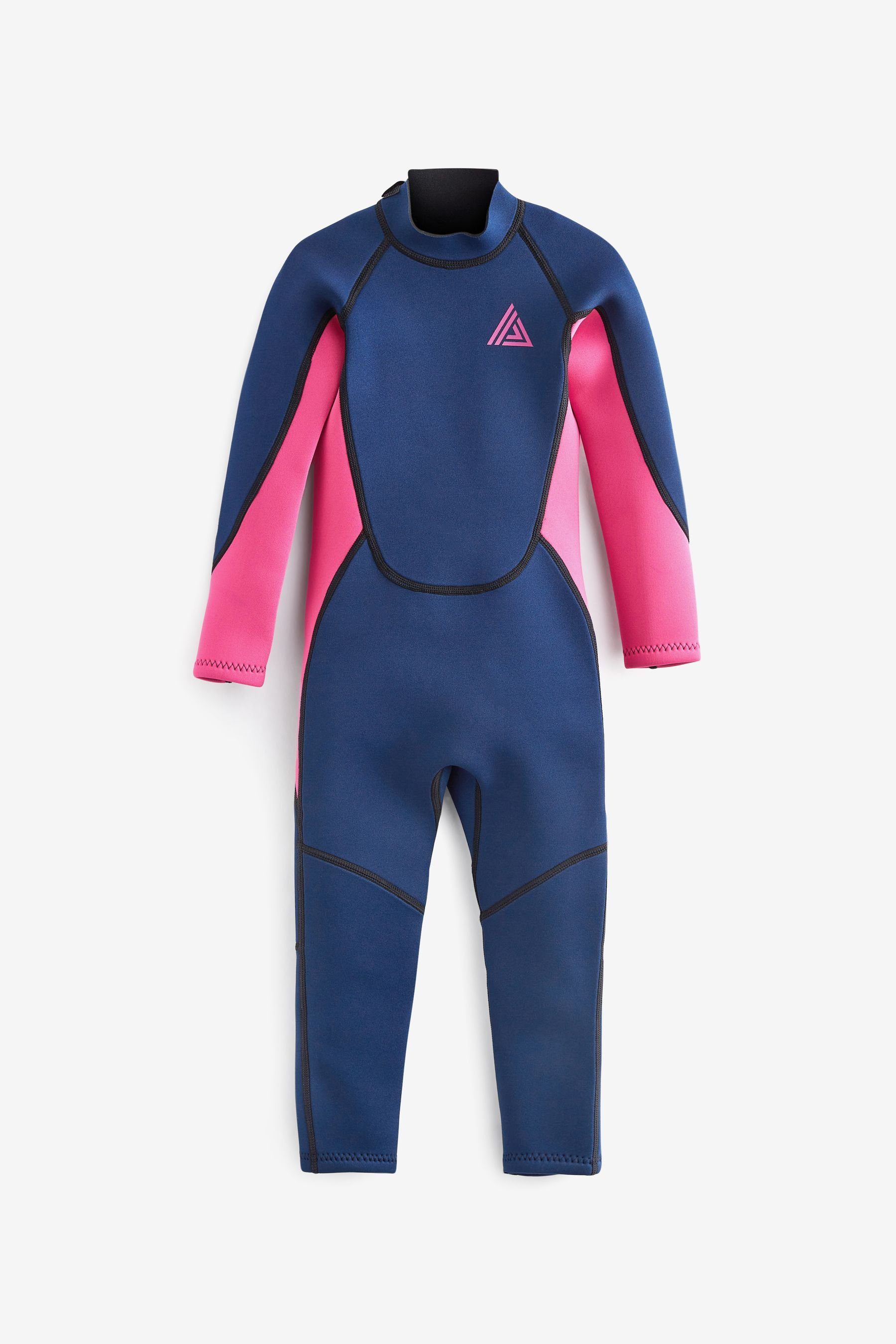 Next Neoprenanzug Kurzer Neoprenanzug, 3 mm (1-tlg) Long Sleeve Navy/Pink