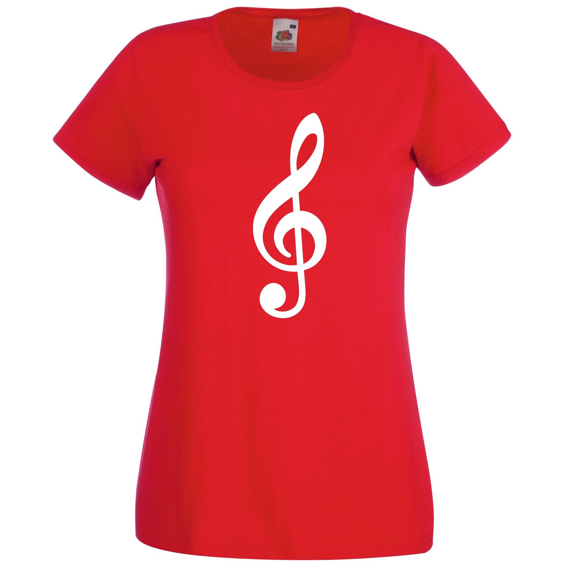 Youth Designz T-Shirt Notenschlüssel Damen T-Shirt günstig online kaufen