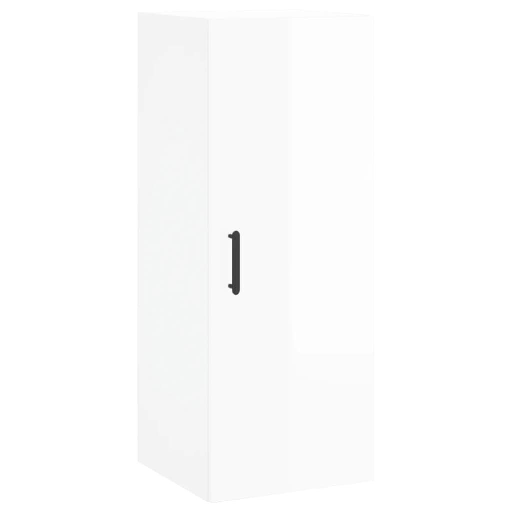 Hochglanz-Weiß Sideboard 34,5x34x90 Wandschrank cm (1 vidaXL St)