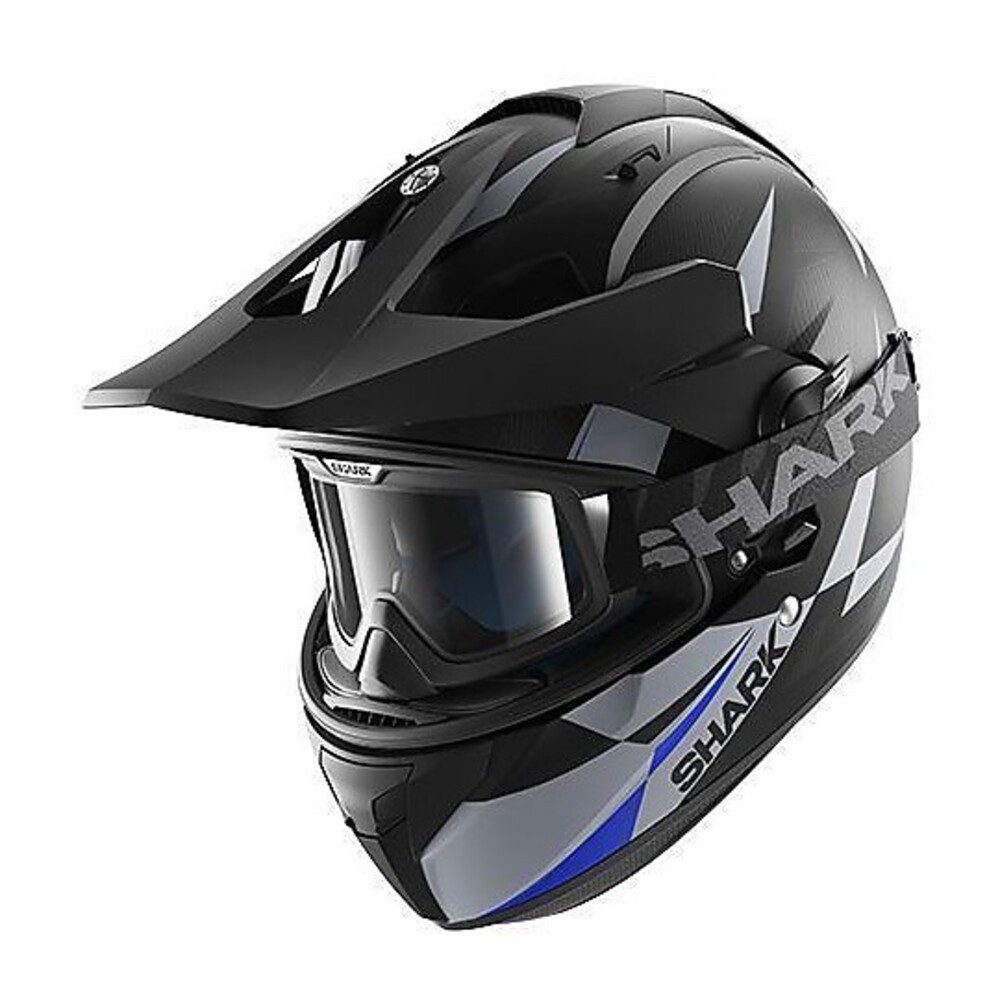 SHARK HELMETS Motorradhelm Shark Explore-R Cisor KAB, Anthrazit Schwarz Blau, Gr. M
