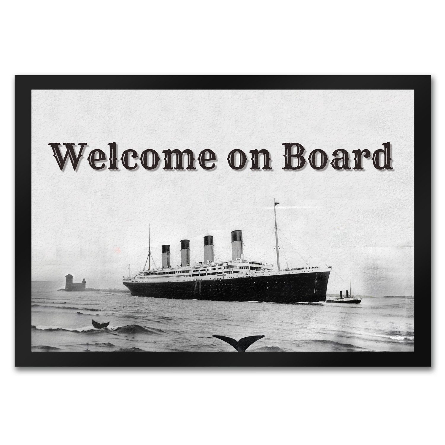 Fußmatte Welcome on Board Fußmatte in 35x50 cm mit Titanic-Motiv