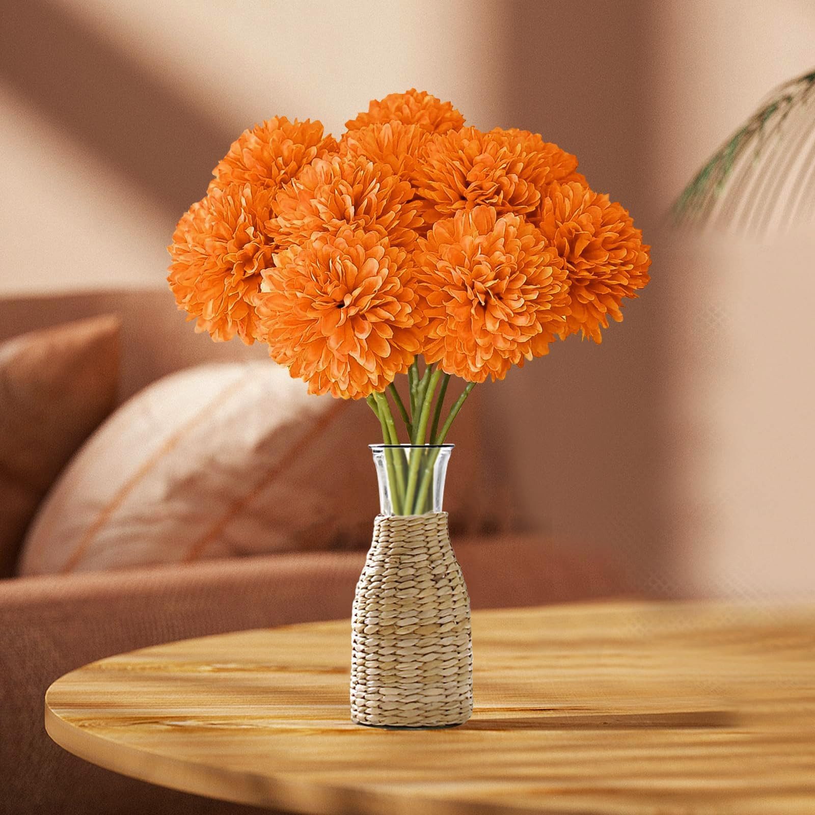Kunstblume 8 Stück Kunstblumen Künstliche Blumen Deko für Hochzeits Vase, FOUORTUNATE-BEE – Bild 4 von 5
