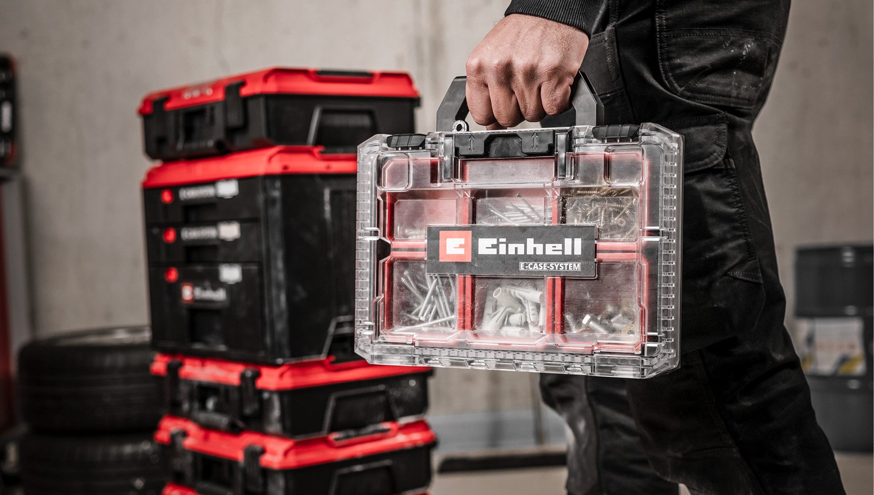 Einhell Werkzeugkoffer E-Case Half Size
