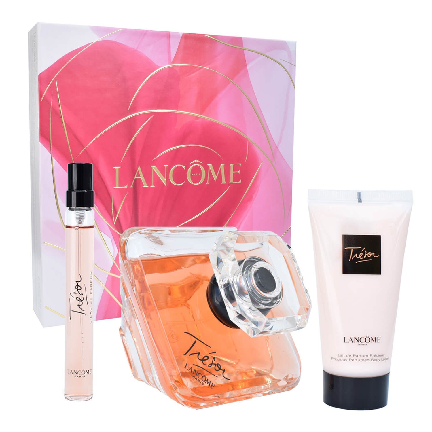 LANCOME Duft-Set Tresor Eau de Parfum 100 ml + 10 ml Stick + 50 ml Bodylotion