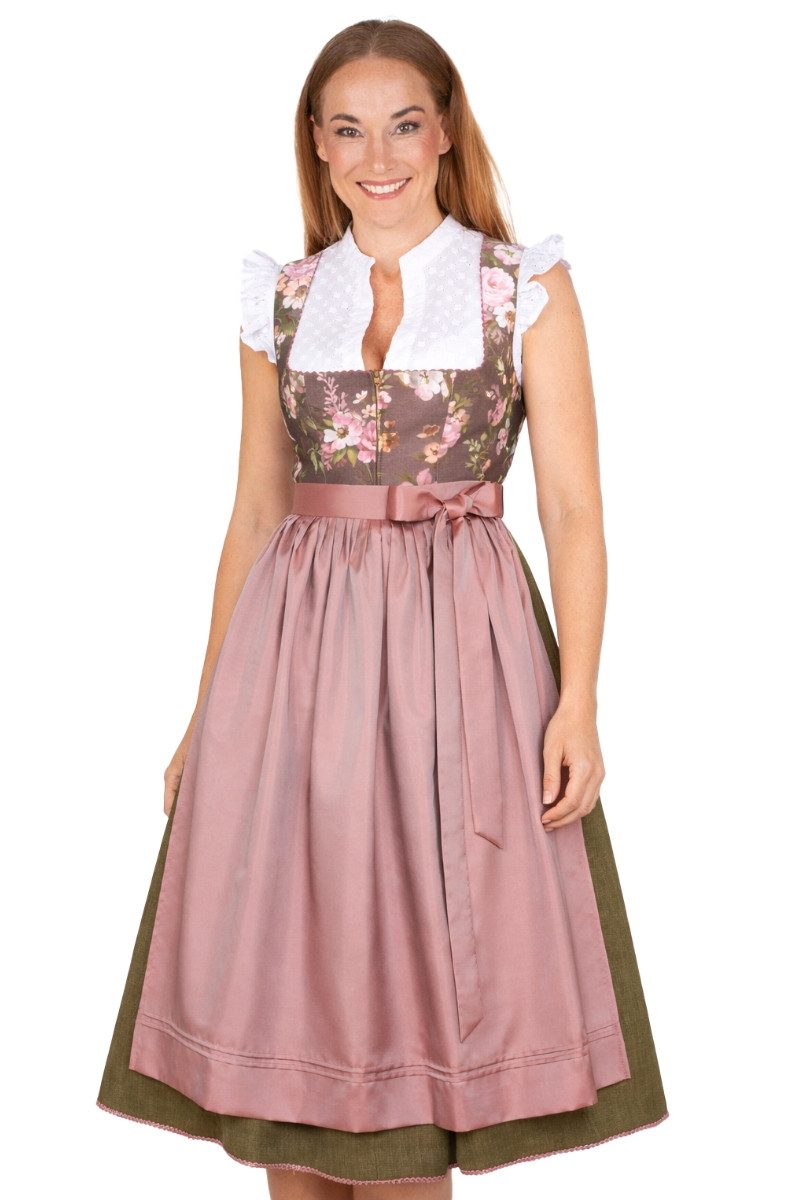 Berwin & Wolff Dirndl Dirndl lang 2tlg. - PAULINA - taupe