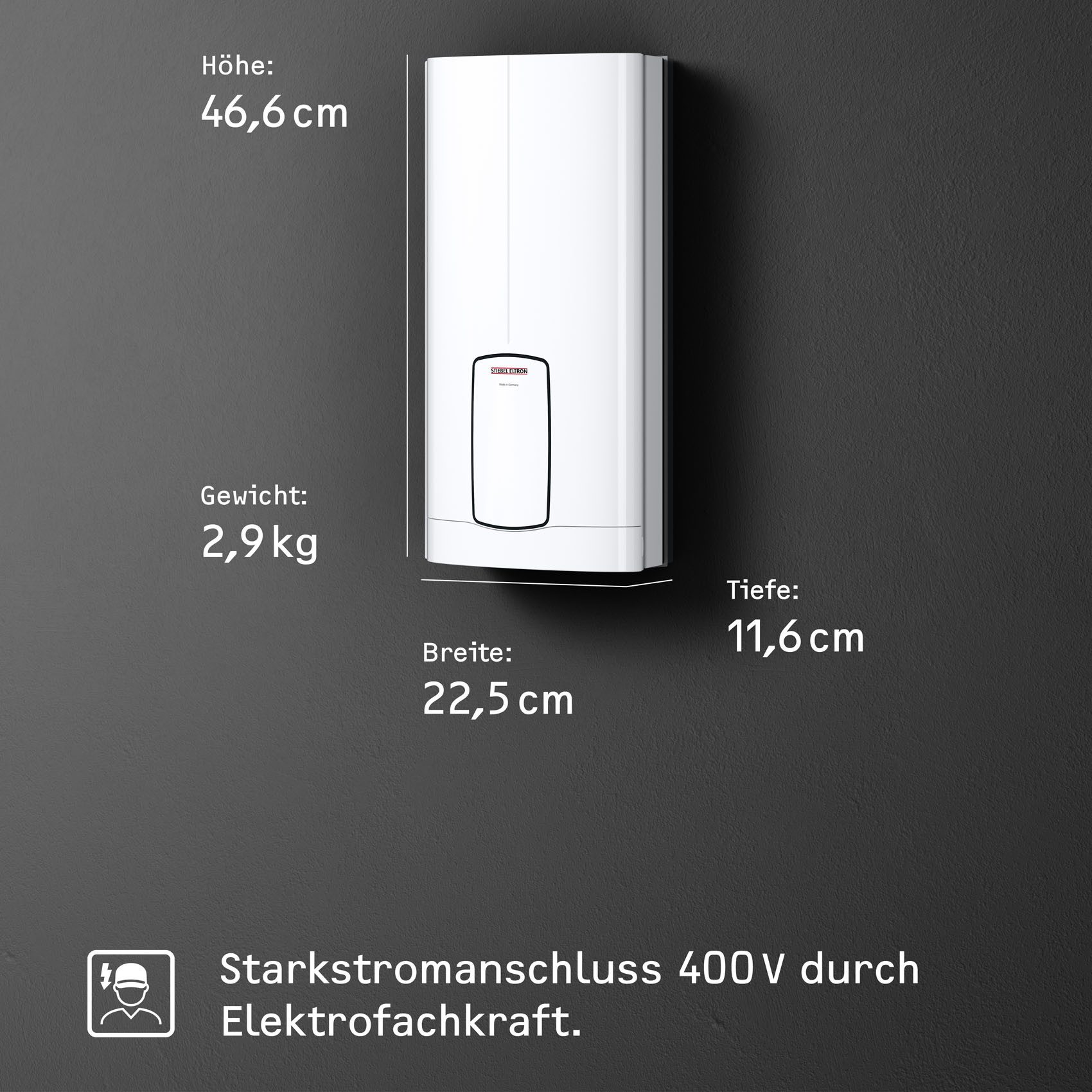 STIEBEL ELTRON Komfort-Durchlauferhitzer HDB-E 27 Trend, min. 35 °C, 2i Technologie für nahezu konstante Warmwassertemperatur