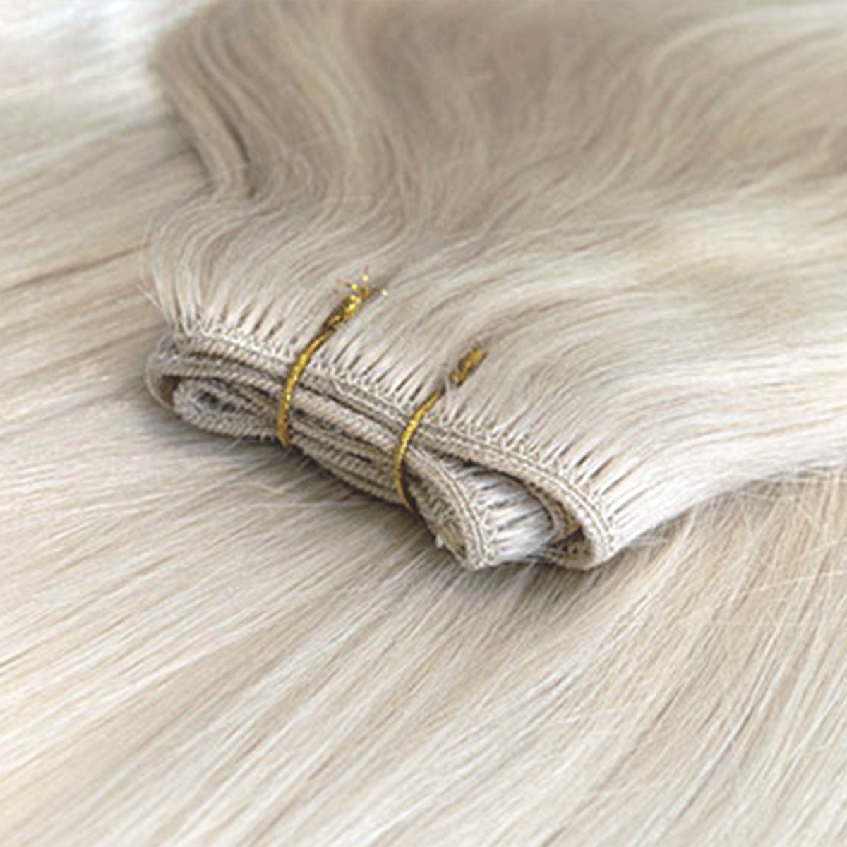 Global Extend Echthaar-Extension Haartresse #15 chai-blond