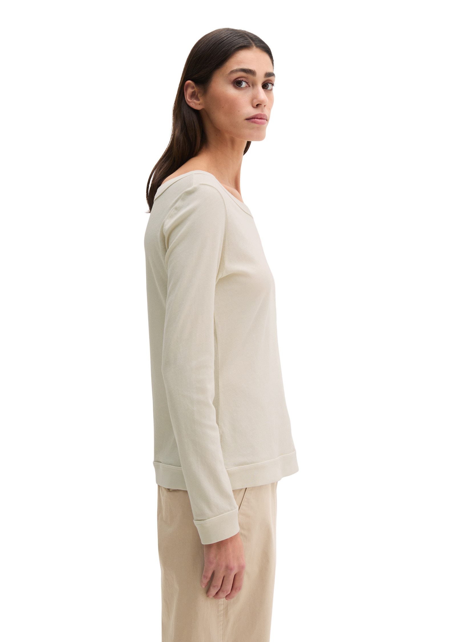 Marc O'Polo Langarmshirt aus weichem Baumwoll-Single-Jersey günstig online kaufen