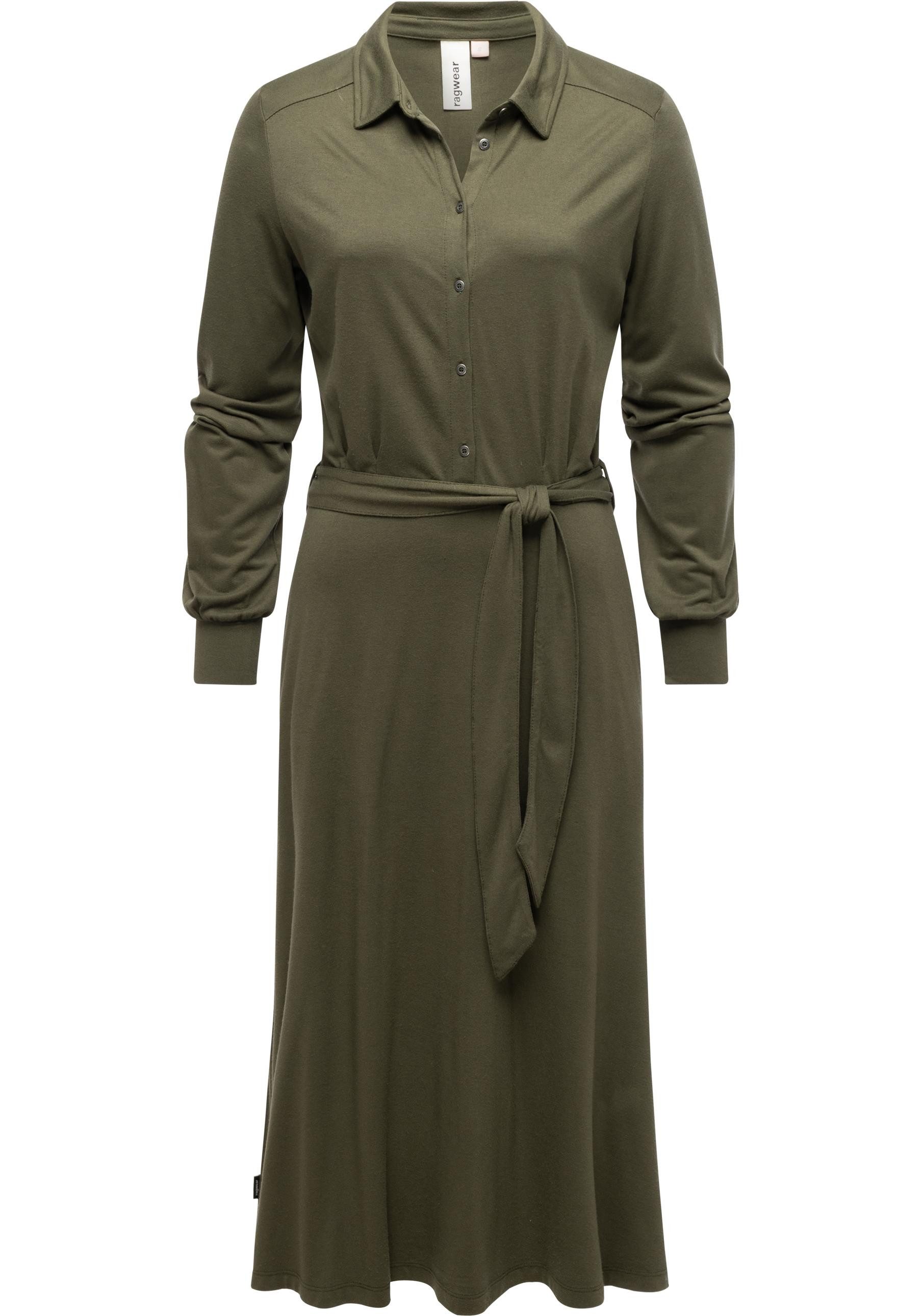 Ragwear Blusenkleid Plantee Modisches Damenkleid mit Taillengürtel günstig online kaufen