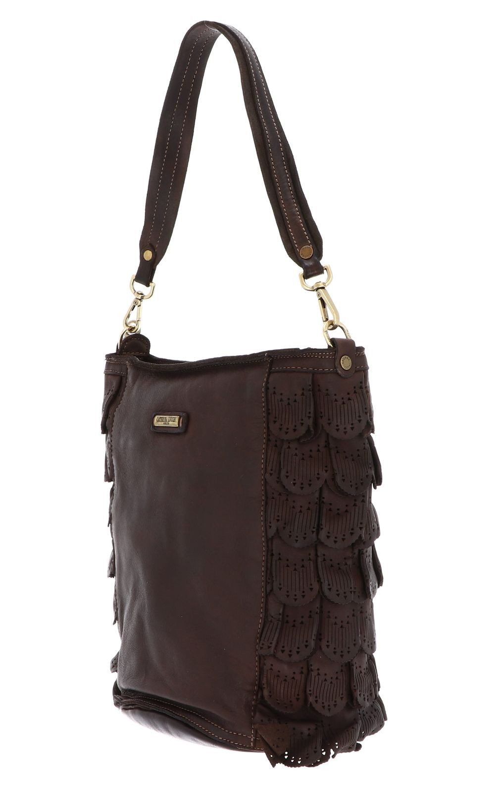 Caterina Lucchi Umhängetasche Asia Bucket Bag, aus echtem Rindsleder