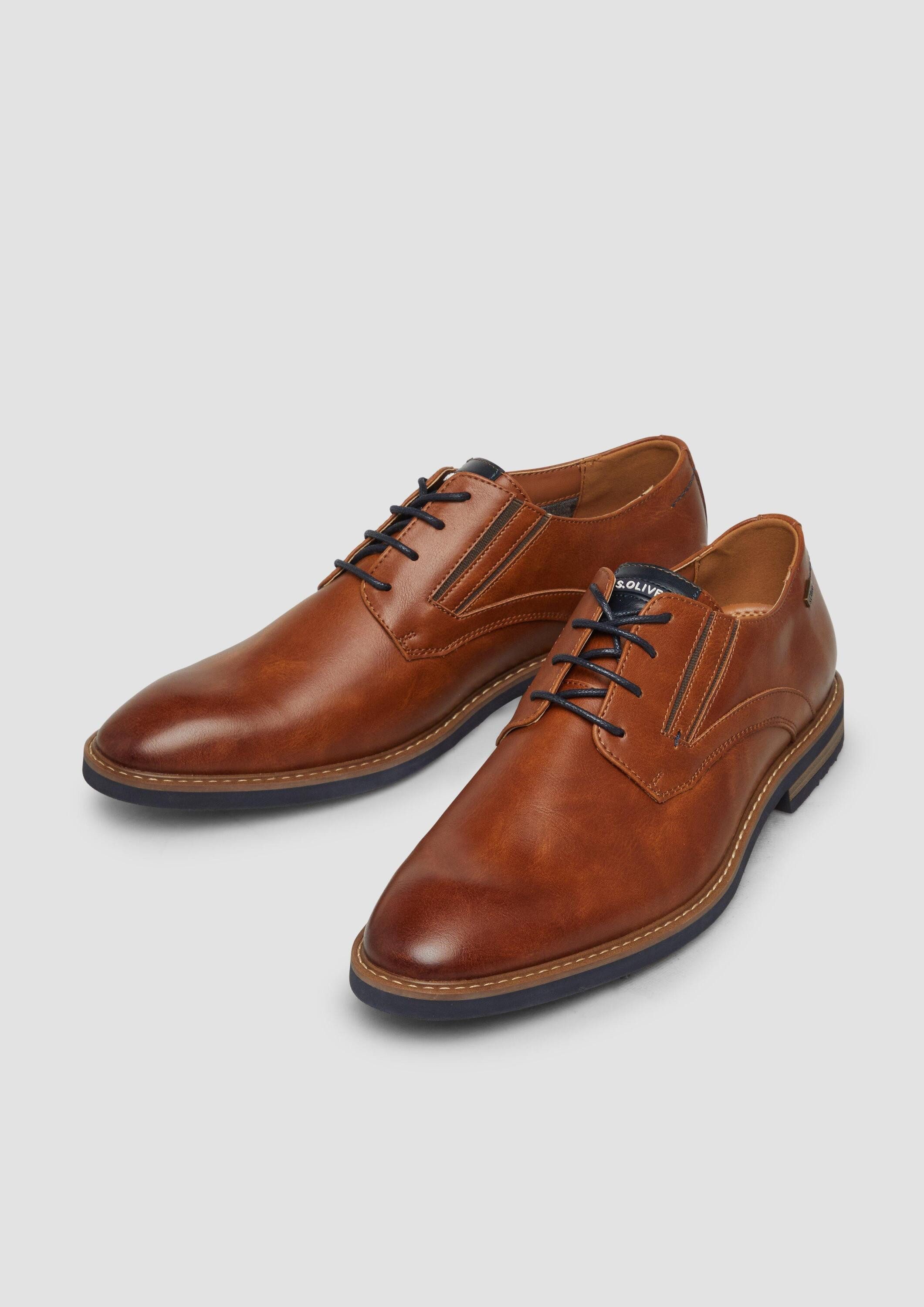 s.Oliver Schnürer Schnürschuh Elegante Schnürer in Leder-Optik