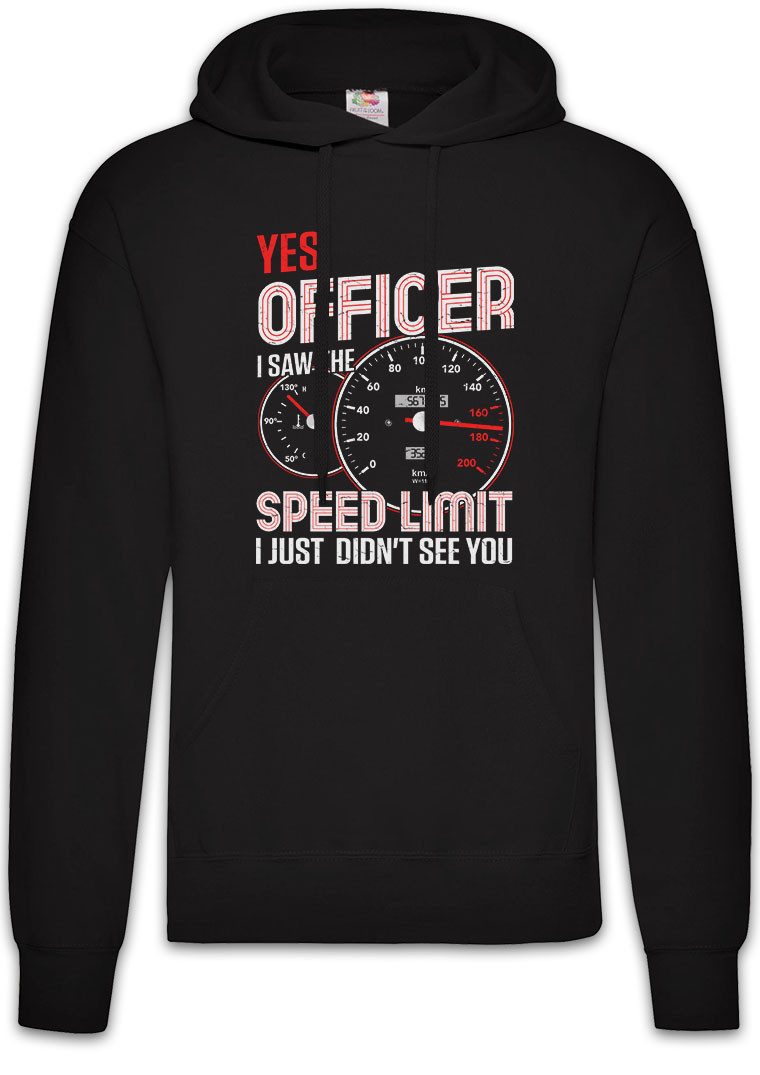Hoodie Officer Speed Limit Herren Hoodie Police Liebe KmH Rennfahrer Driver