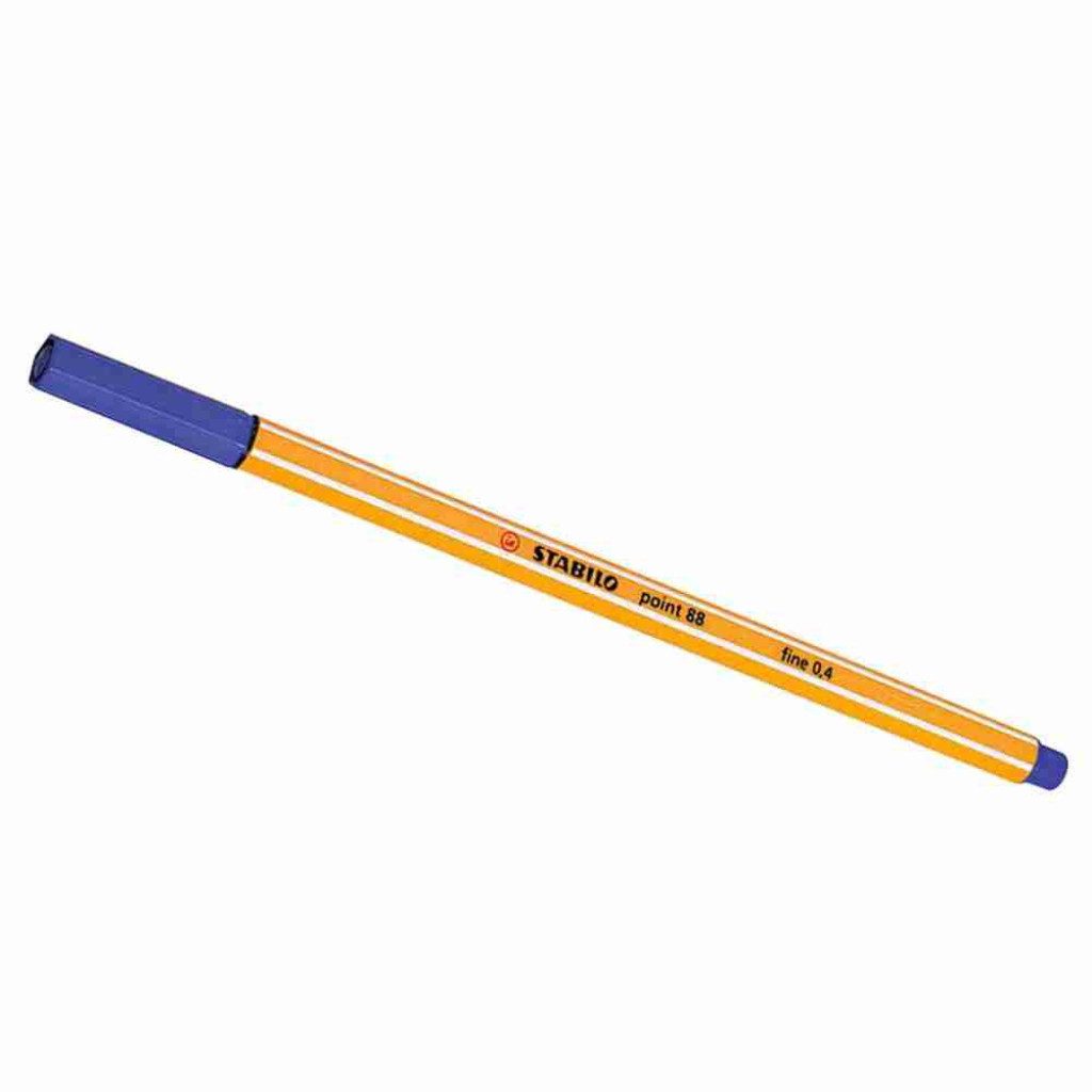STABILO Fineliner STABILO point 88 Fineliner 0,4 mm, (Packung, STABILO point 88 Fineliner 0,4 mm), lichtbeständig: Ja