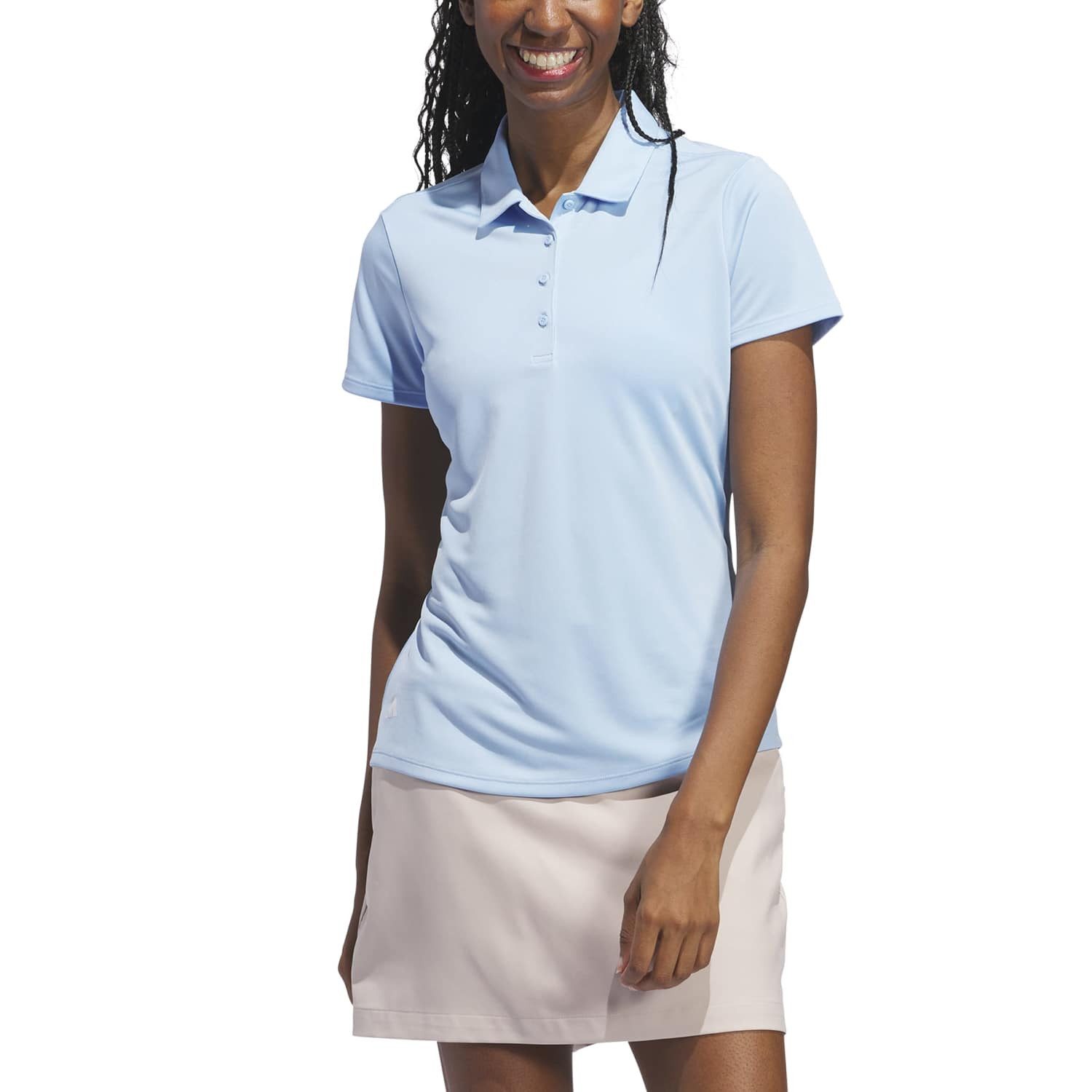 adidas Sportswear Poloshirt Adidas Golf Polo Solid Performance Hellblau Damen