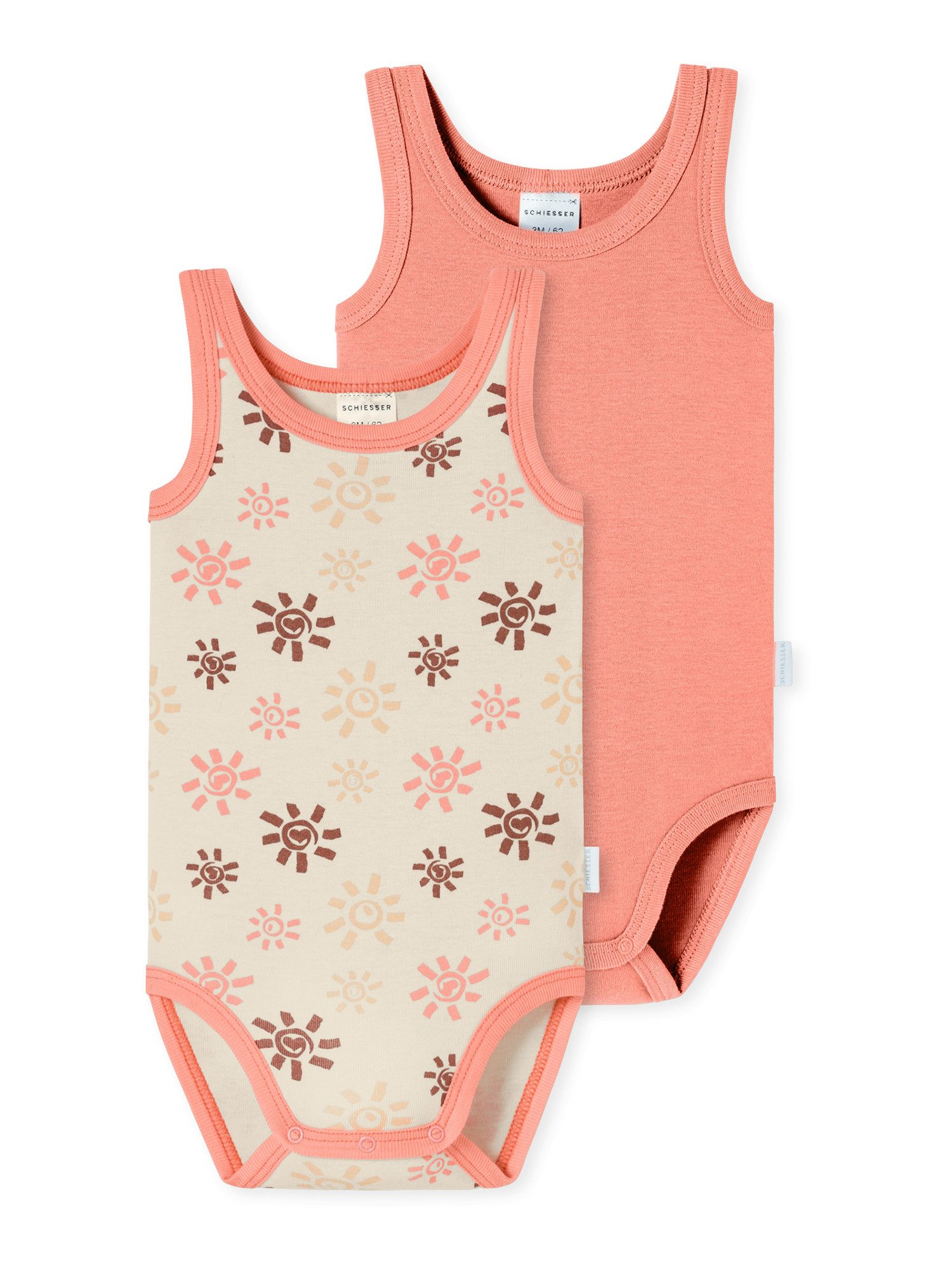 Schiesser Body 0/0 - Natural Love Organic Cotton (2-tlg) langarm kurzarm body-suit