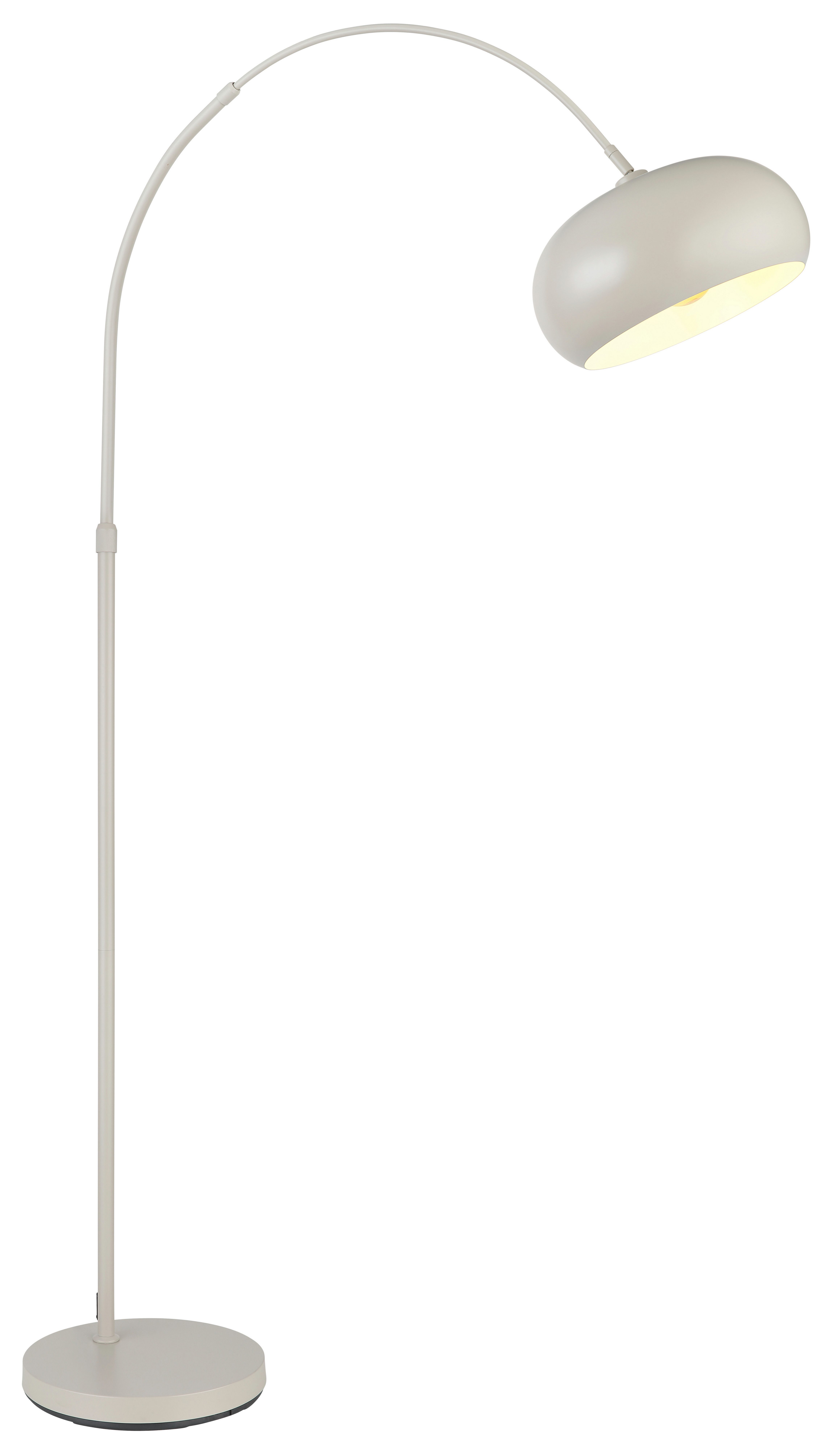 homsy by Ana Johnson Stehlampe Lightbow - Bogenleuchte in elegantem mattem Beige-Metall, Ein-/Ausschalter, ohne Leuchtmittel, warmweiß - kaltweiß, moderne Stehl – Bild 5 von 5