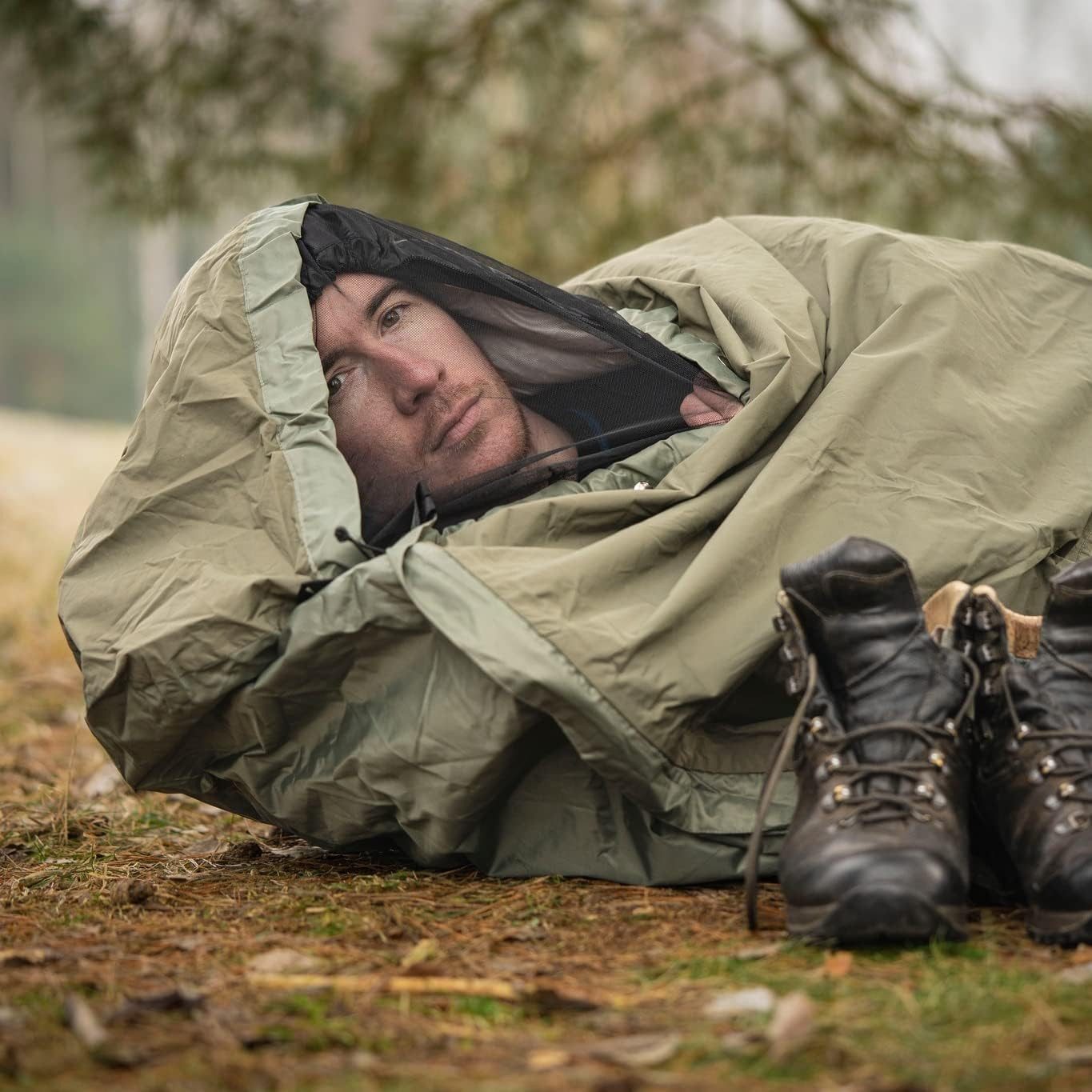 Yate Biwaksack Aven Bivak Schlafsack Hülle 10.000mm Bivaksack - robust - Double Zip, 2 Reißverschlüsse, extra groß, sehr leicht, kleines Packmaß