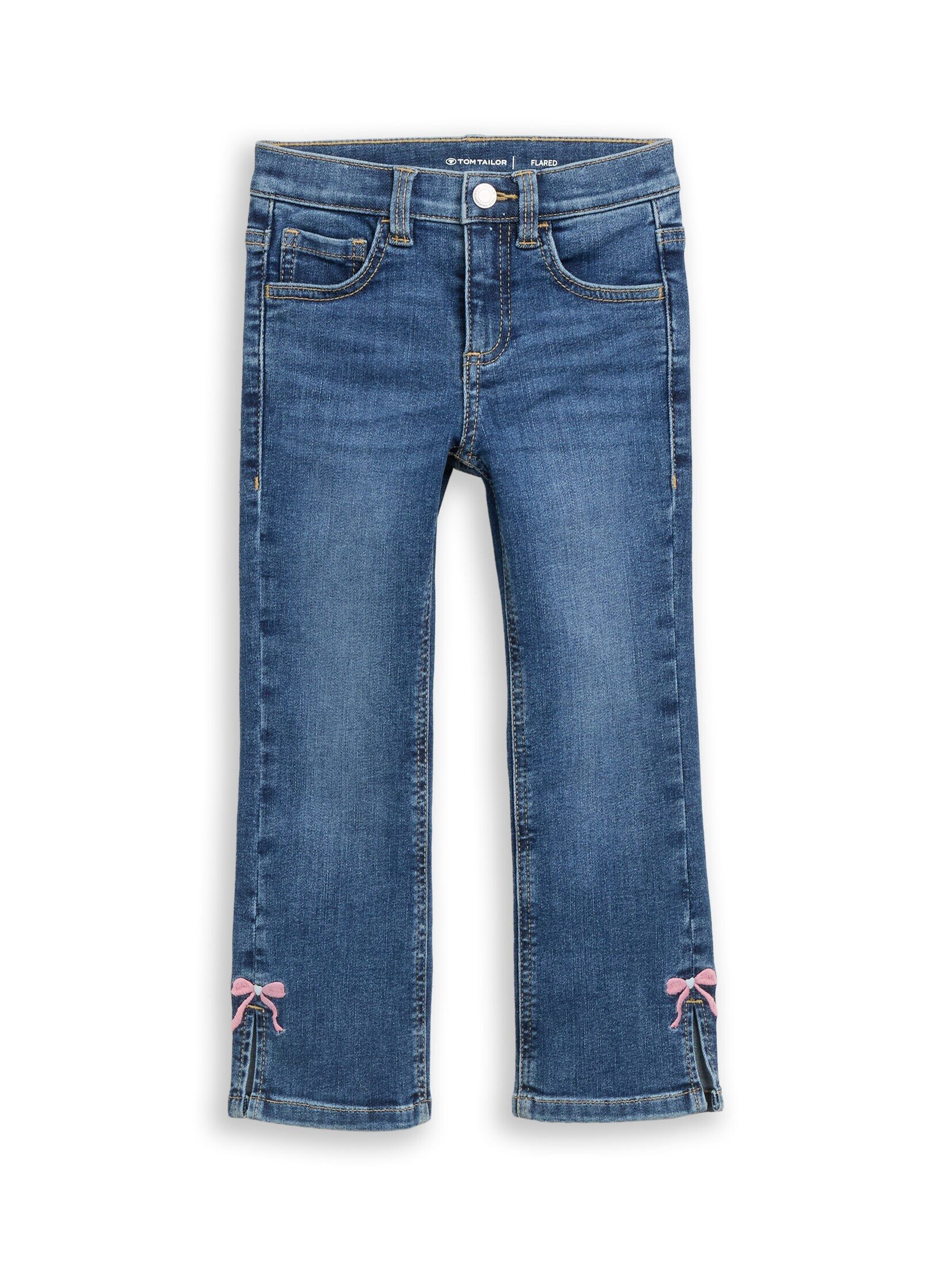 TOM TAILOR Weite Jeans Jeanshosen Flared Jeans mit Stretch