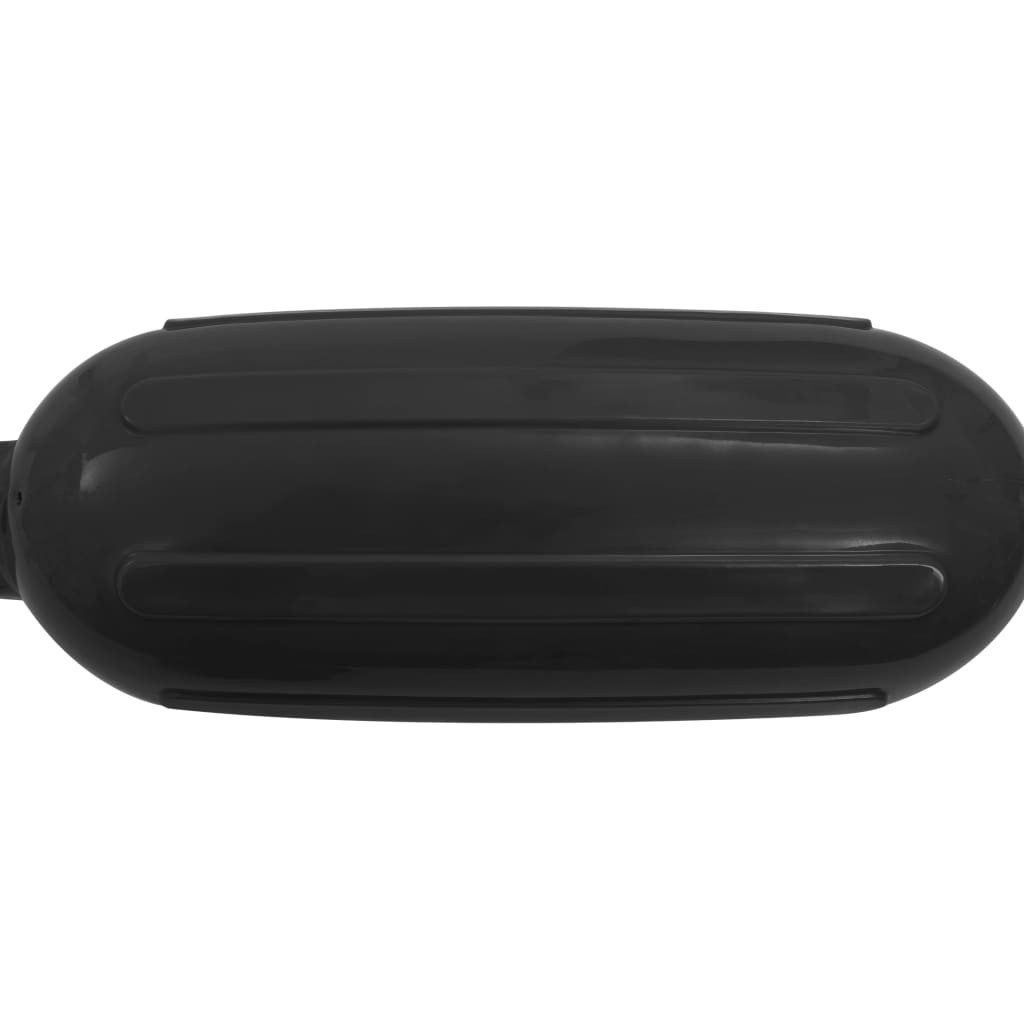 vidaXL PKW-Anhänger 41 x 115 cm Bootsfender 4 Stk Schwarz 41x11,5 cm PVC