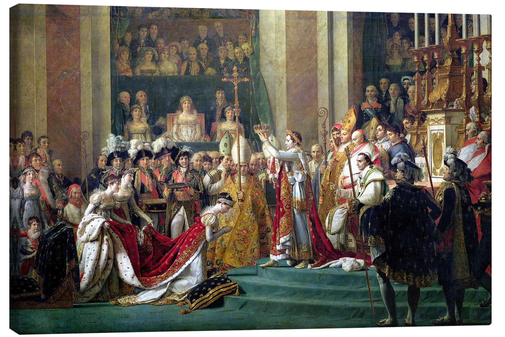 Posterlounge Wandbild Die Krönung Napoleons, Jacques-Louis David, erhältlich als Poster, Leinwandbild, Wandsticker oder Acrylglasbild