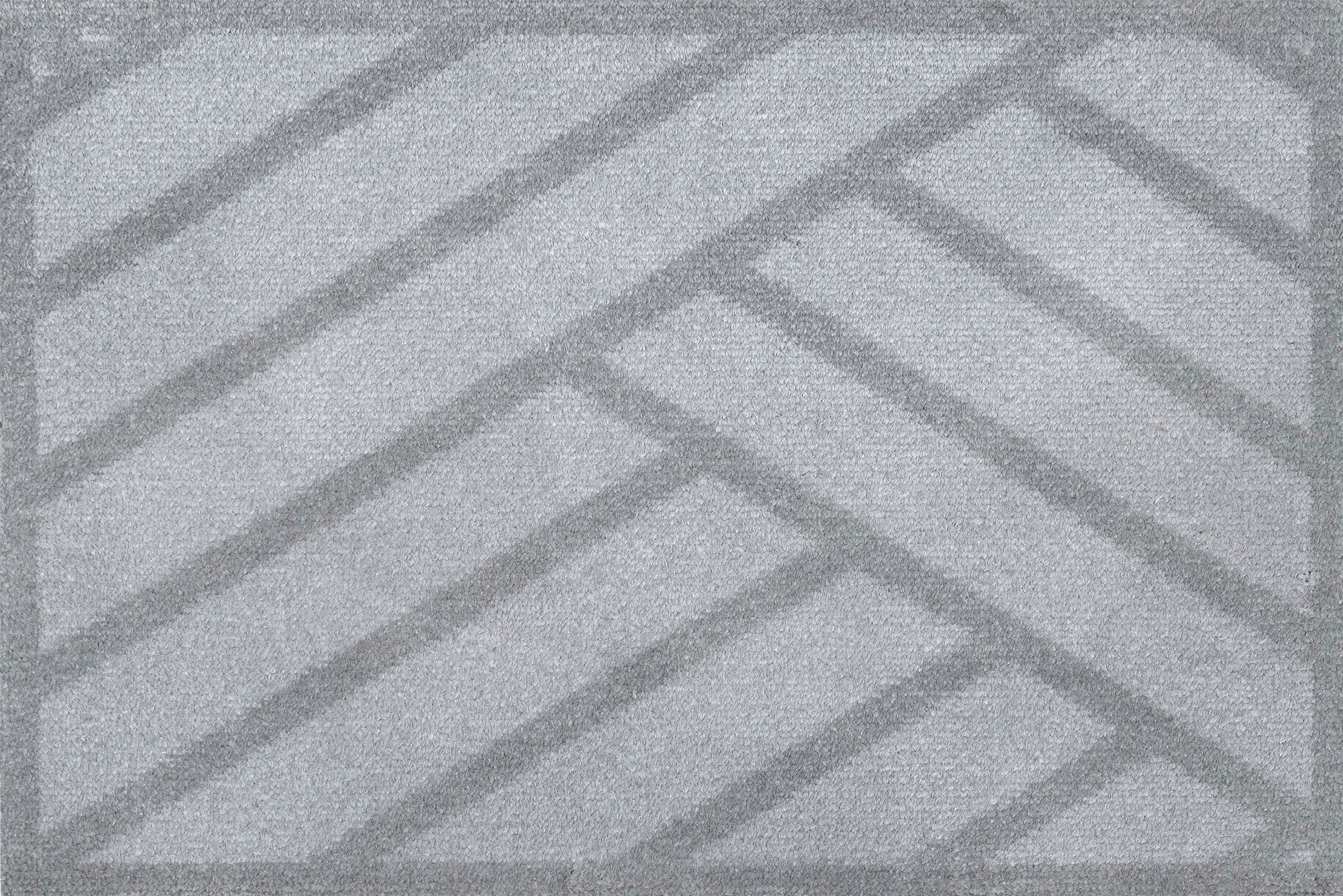 Teppich Rayas, wash+dry by Kleen-Tex, rechteckig, Höhe: 9 mm grau | Kurzflor-Teppiche