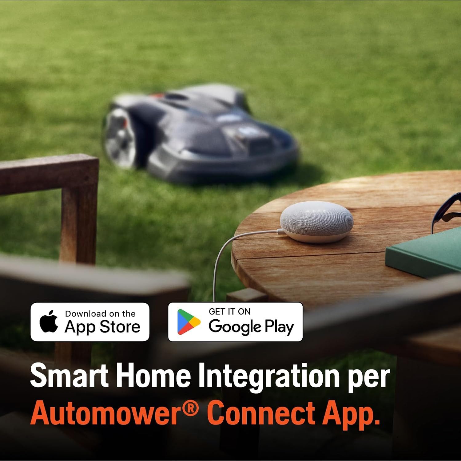 Husqvarna Aspire R4 robotic lawnmower, for areas up to 400 m², battery-powered robotic lawnmower, controlled via app
