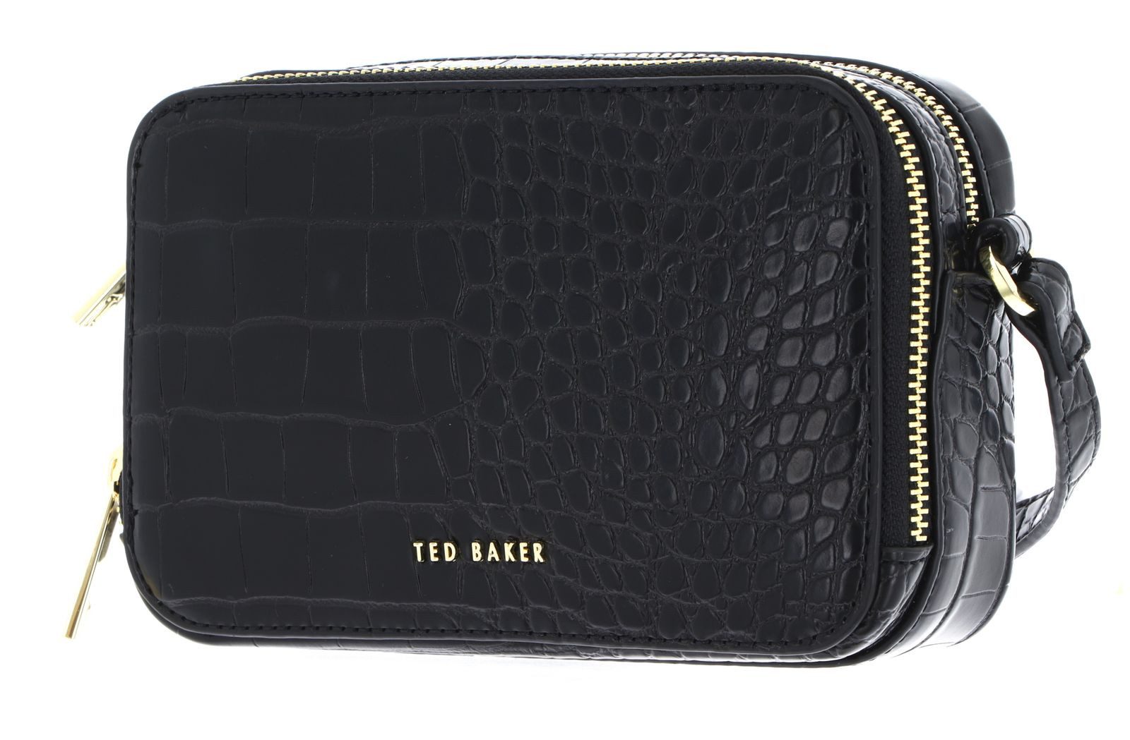 Ted Baker Umhängetasche Stina Double Zip Croc Effect Mini Camera Bag