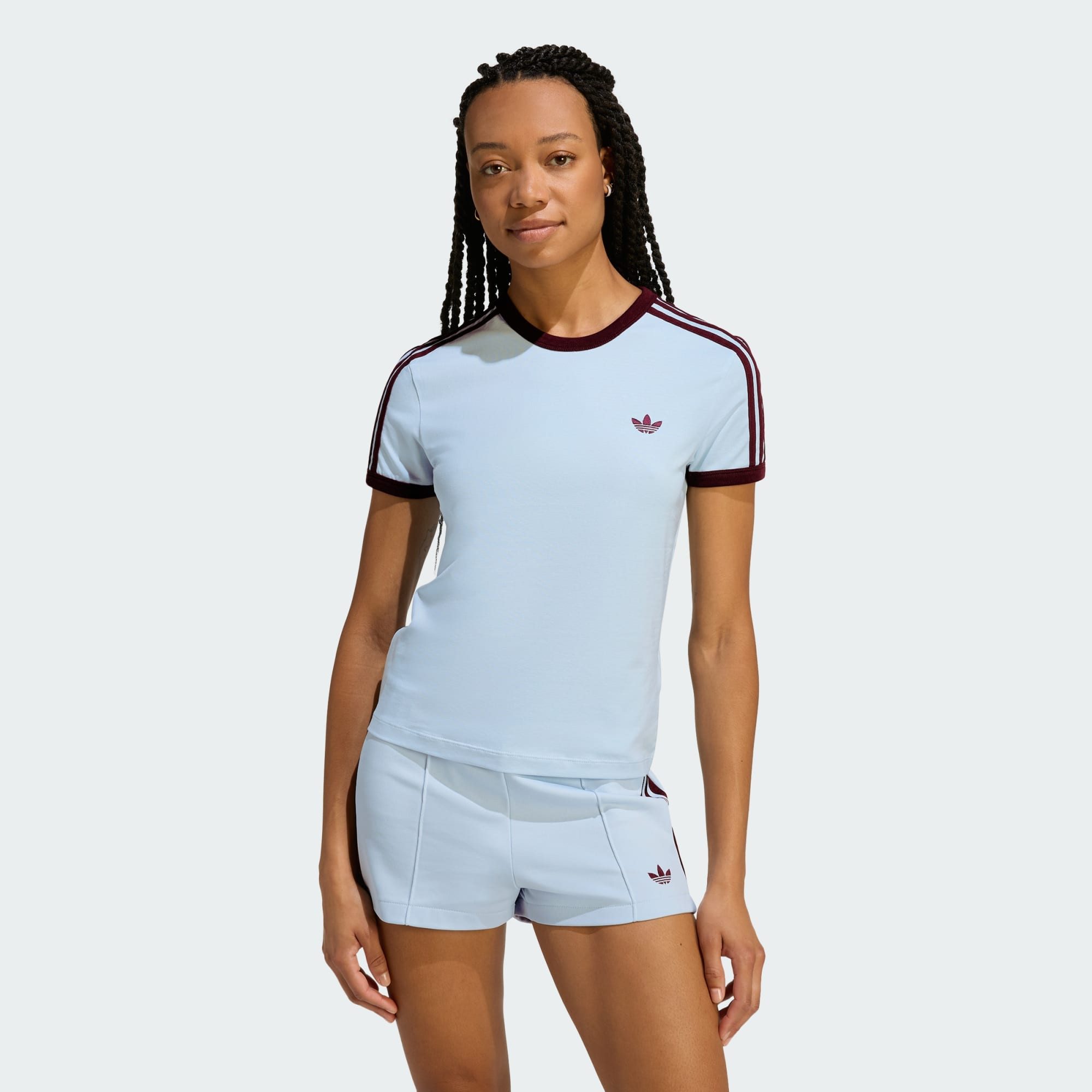 adidas Originals T-Shirt 3-STREIFEN SLIM T-SHIRT (1-tlg) günstig online kaufen