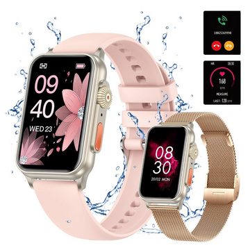 HYIEAR Smartwatch für Damen und Herren, TFT Bildschirm, Herren-Geldbörse Smartwatch (4.5 cm/1.77 Zoll, Android/IOS)