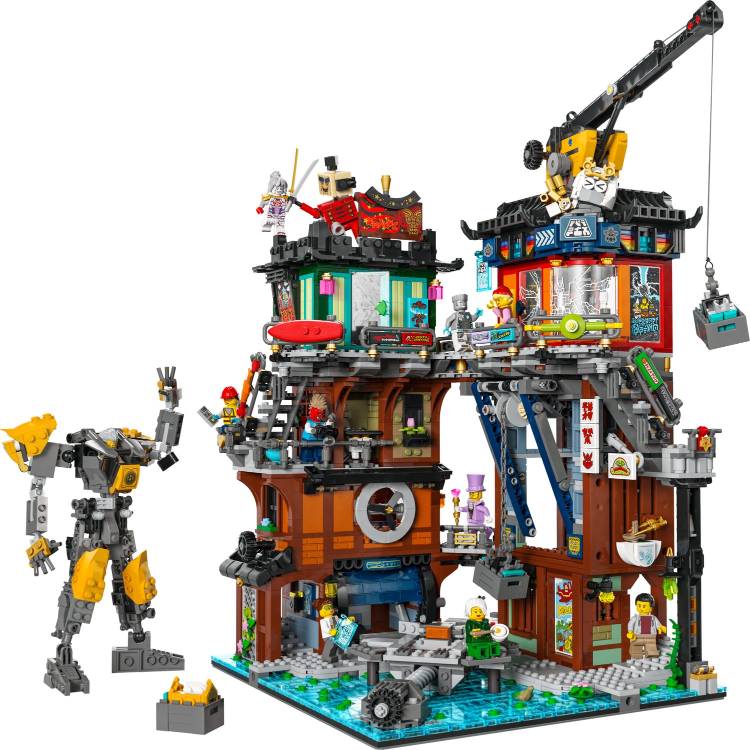 LEGO® NINJAGO 71837 NINJAGO® City Werkstätten Spielbausteine, (Set, 3244 St., Set)