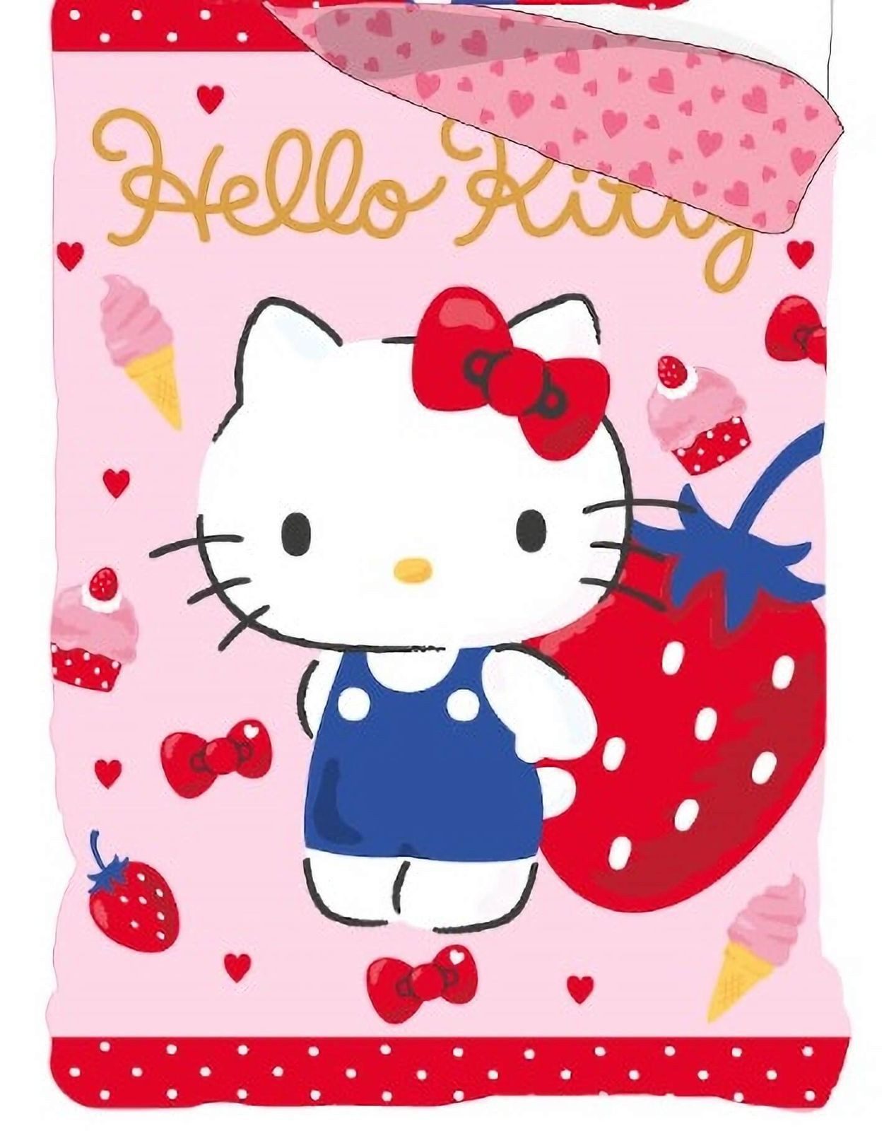 BrandMac Bettwäsche Hello Kitty - 2 x Wende-Bettwäsche-Set im Doppelpack, 135x200 & 80x80, Baumwolle, 100% Baumwolle – Bild 3 von 5