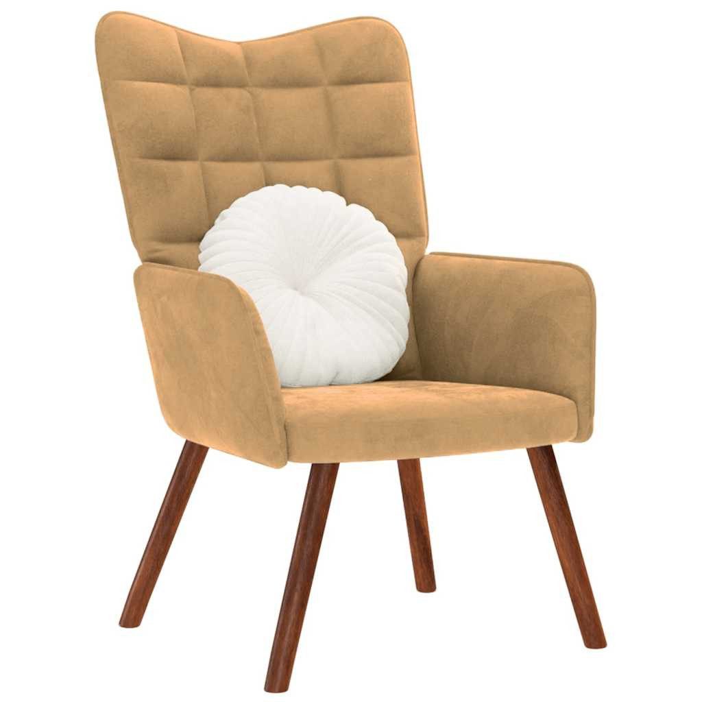 vidaXL Relaxsessel, Relaxsessel Braun Samt