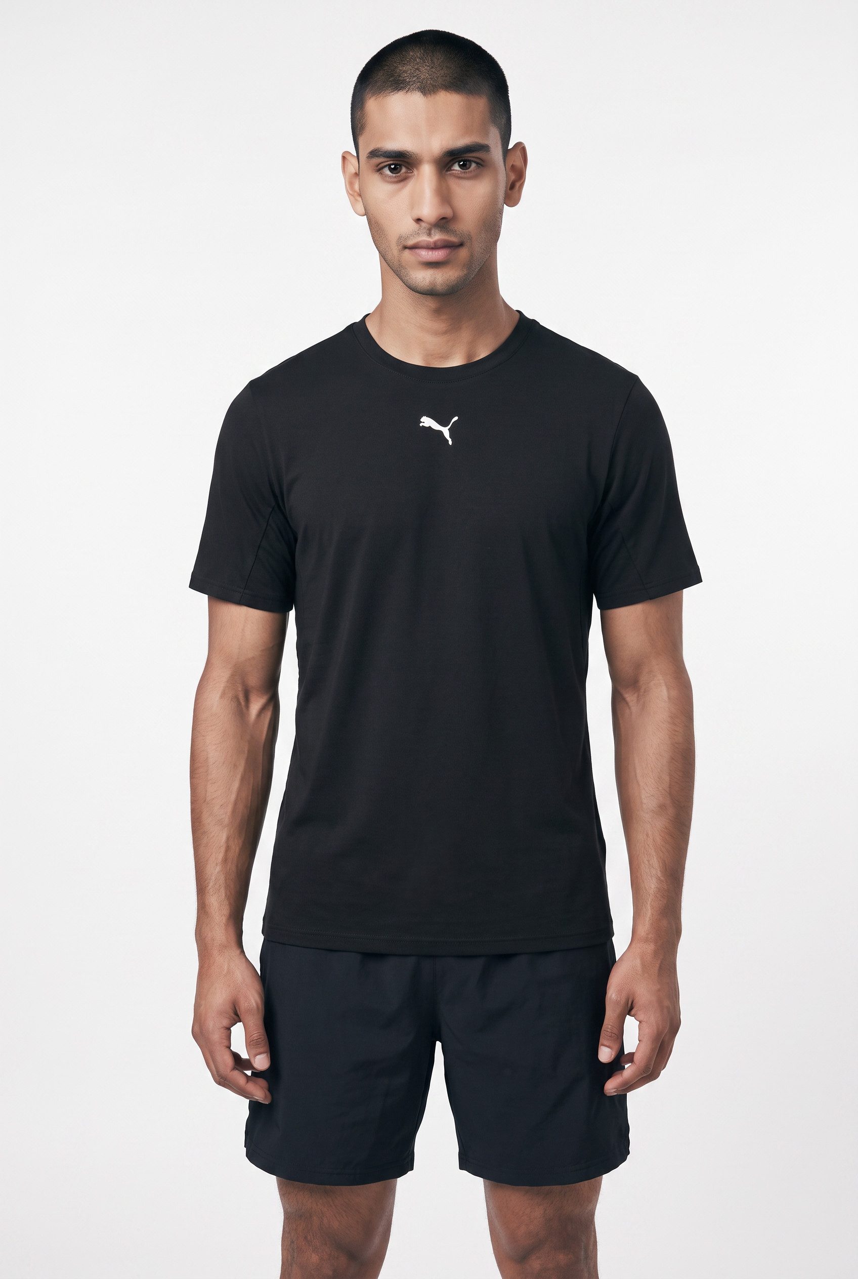 PUMA Trainingsshirt M CLOUDSPUN SOFT BREATHABLE TEE regular fit, mit Rundhalsausschnitt, Kurzarm, atmungsaktiv