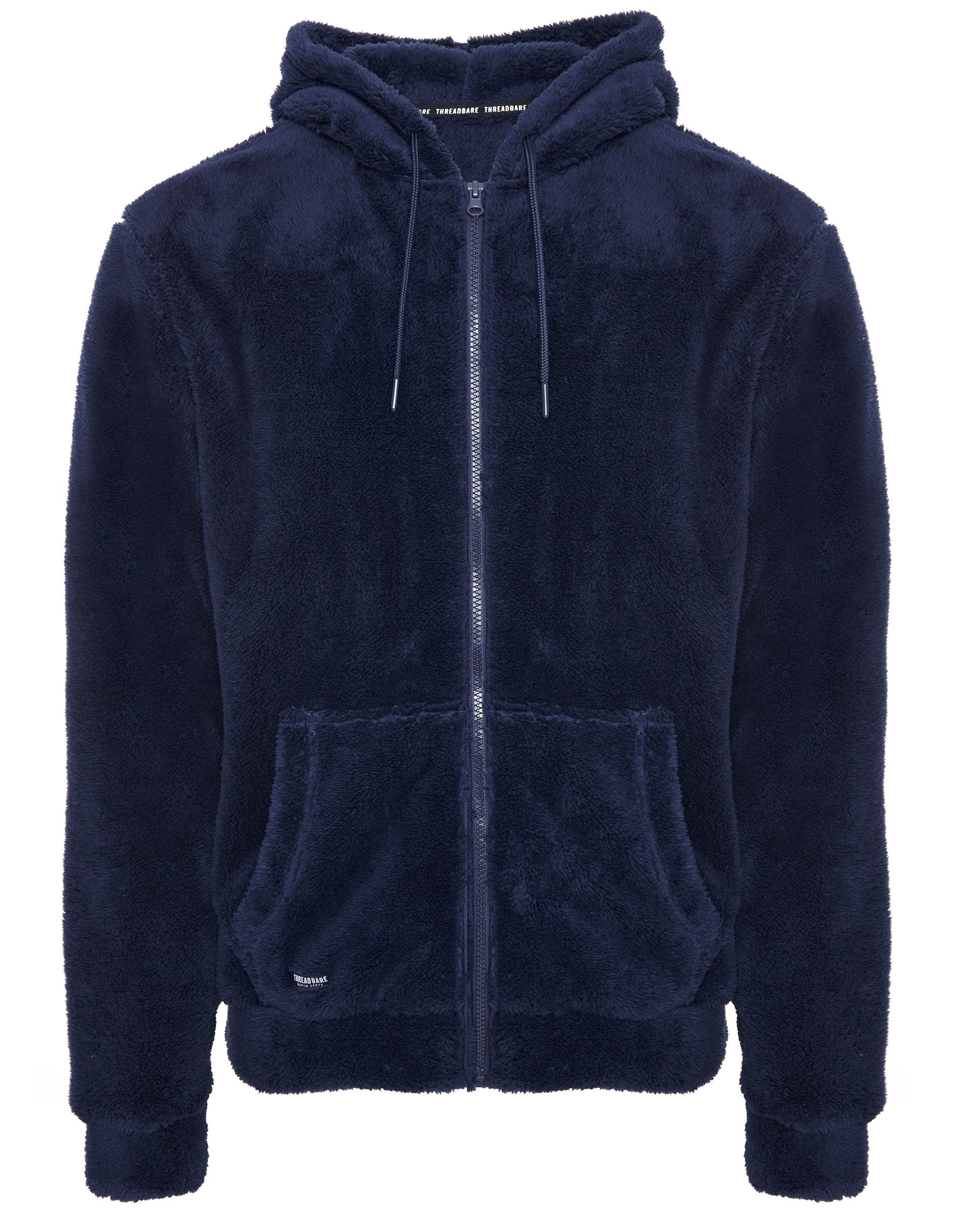 Threadbare Sweatjacke Franklin Borg Hoody (1-tlg) mit kuscheliger Kapuze
