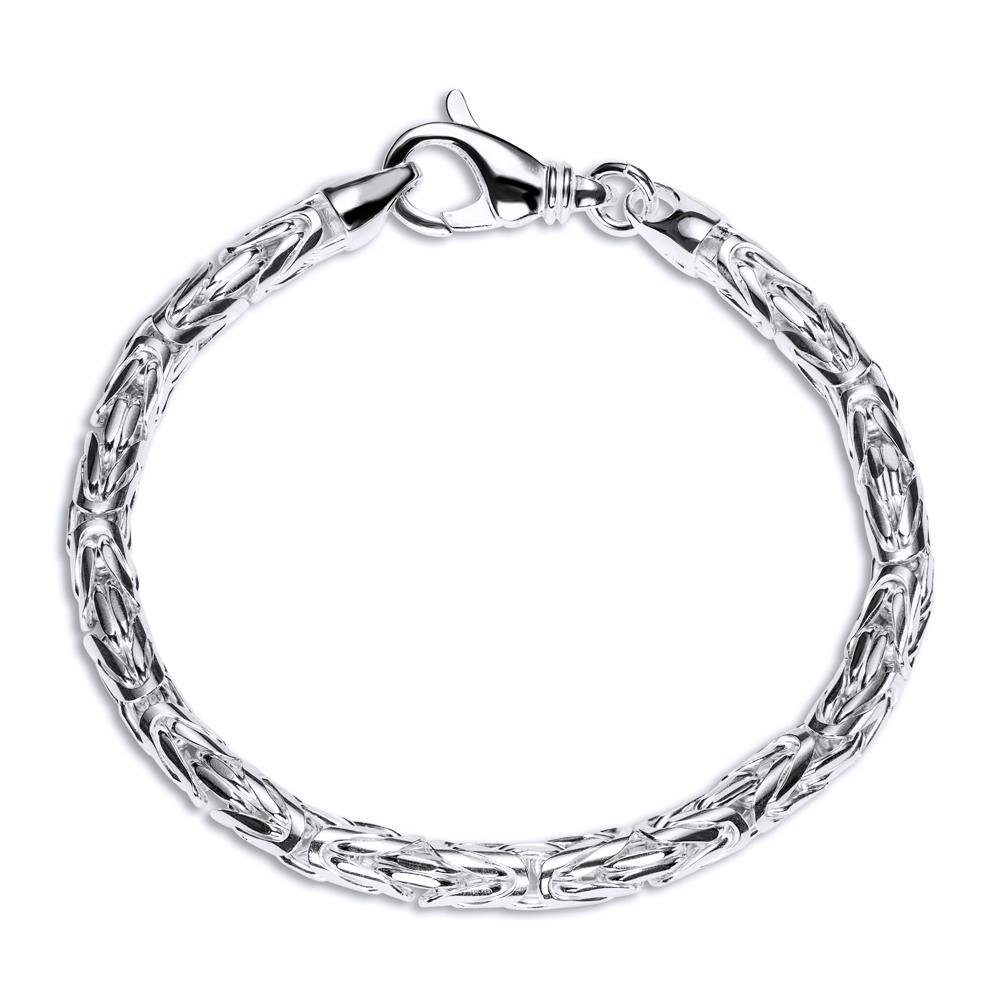 Königsarmband JEWLIX 5mm 925 breit Silber Königsarmband Silberarmband: