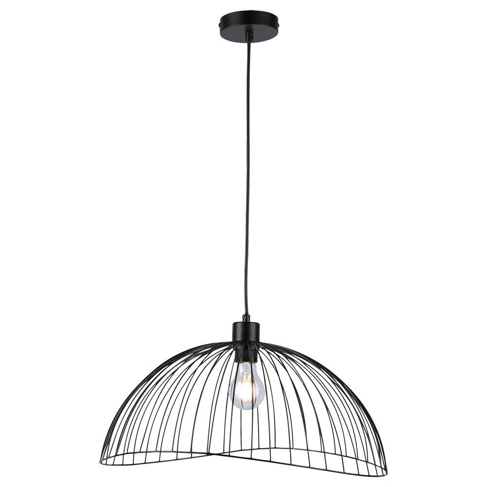 LeuchtenDirekt Hängeleuchte, Leuchtmittel nicht inklusive, Retro Käfig Hänge Decken Lampe Wohn Zimmer Vintage Pendel