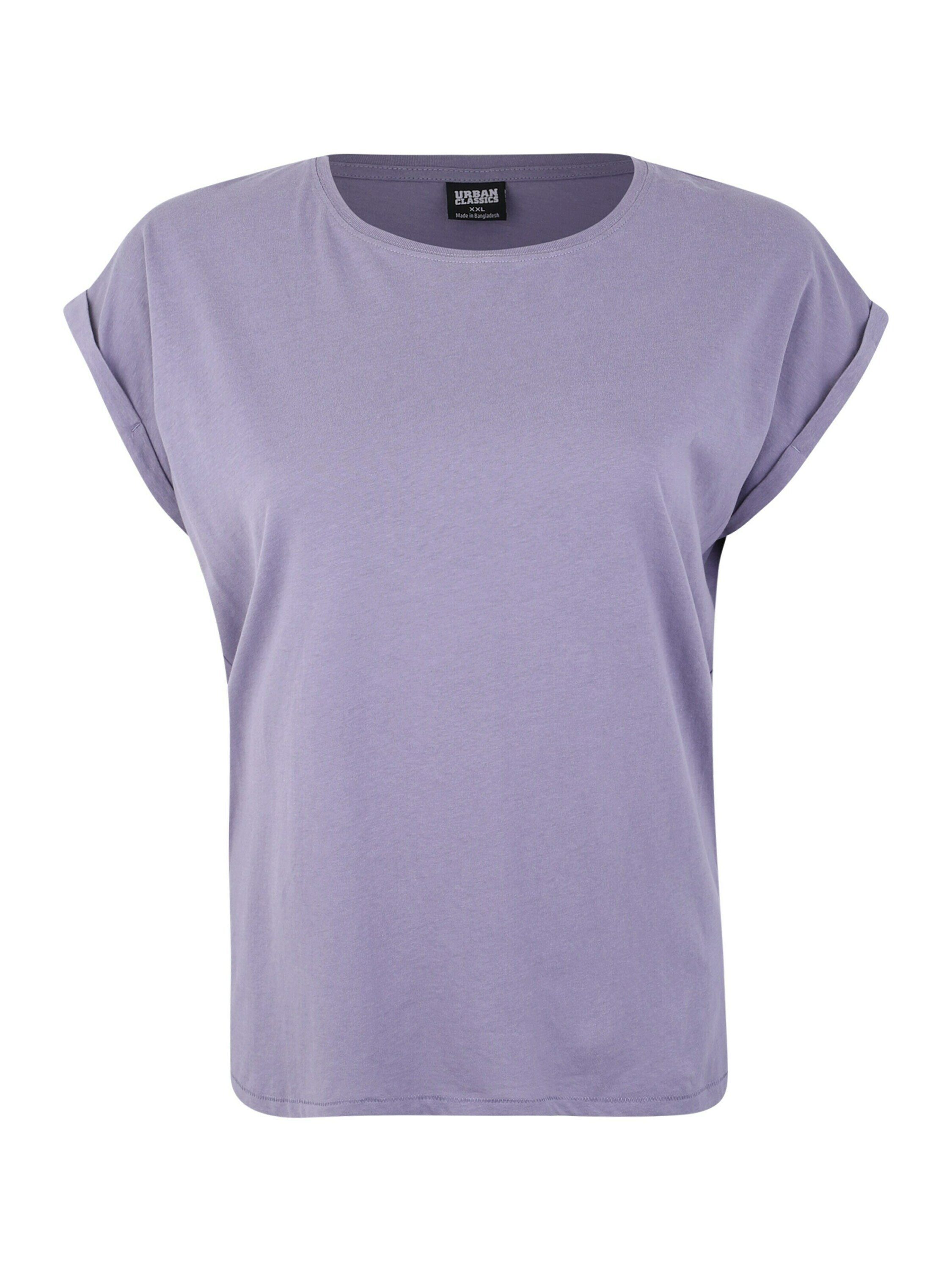 URBAN CLASSICS T-Shirt (1-tlg) Weiteres Detail, Plain/ohne Details TB771 dustypurple Extended Shoulder