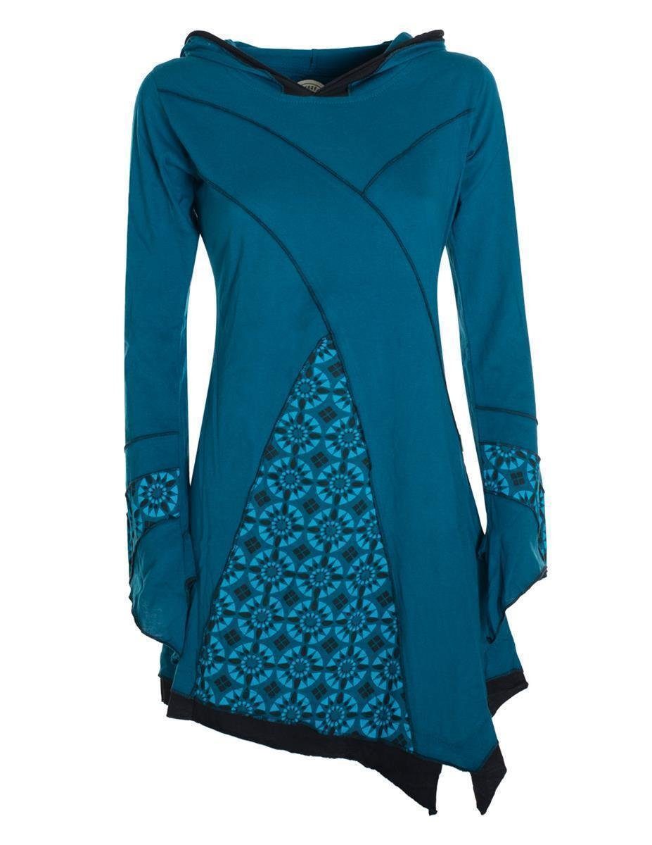 Vishes Zipfelkleid Langarm Damen Elfen Zipfelkleid günstig online kaufen