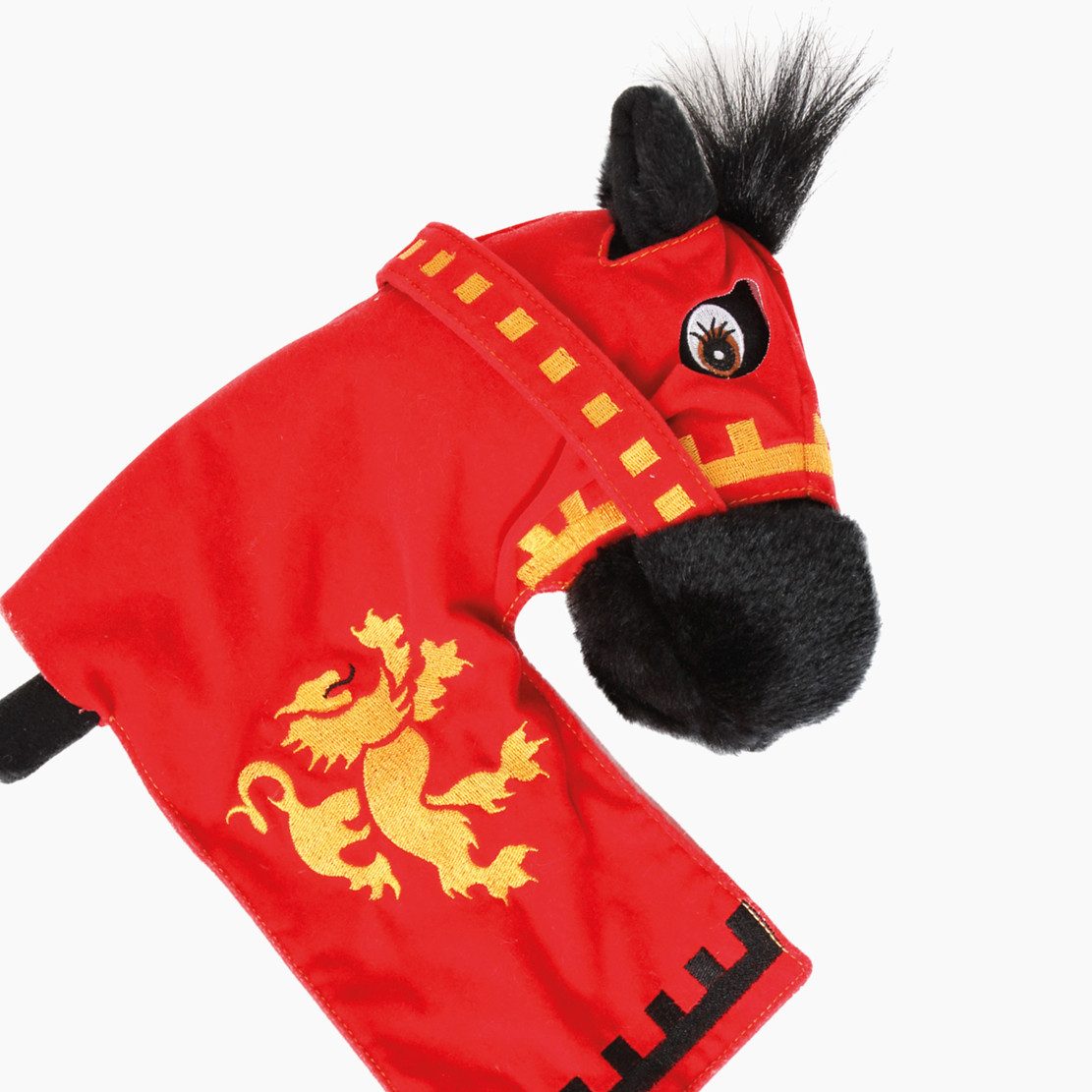 Small Foot Steckenpferd Steckenpferd Rot, (packung, 1-tlg., set), perfekte Größe für kleine Ritterhände